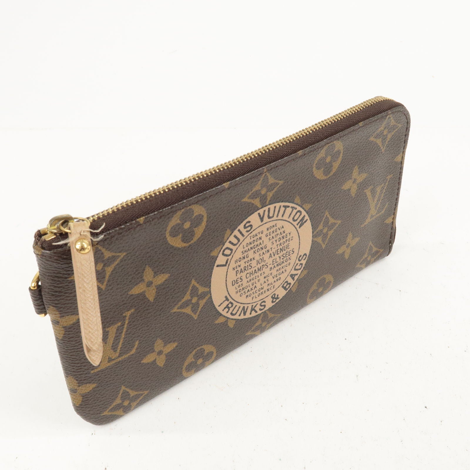 LOUIS VUITTON Monogram Complice Trunks and Bags Key Pouch Beige