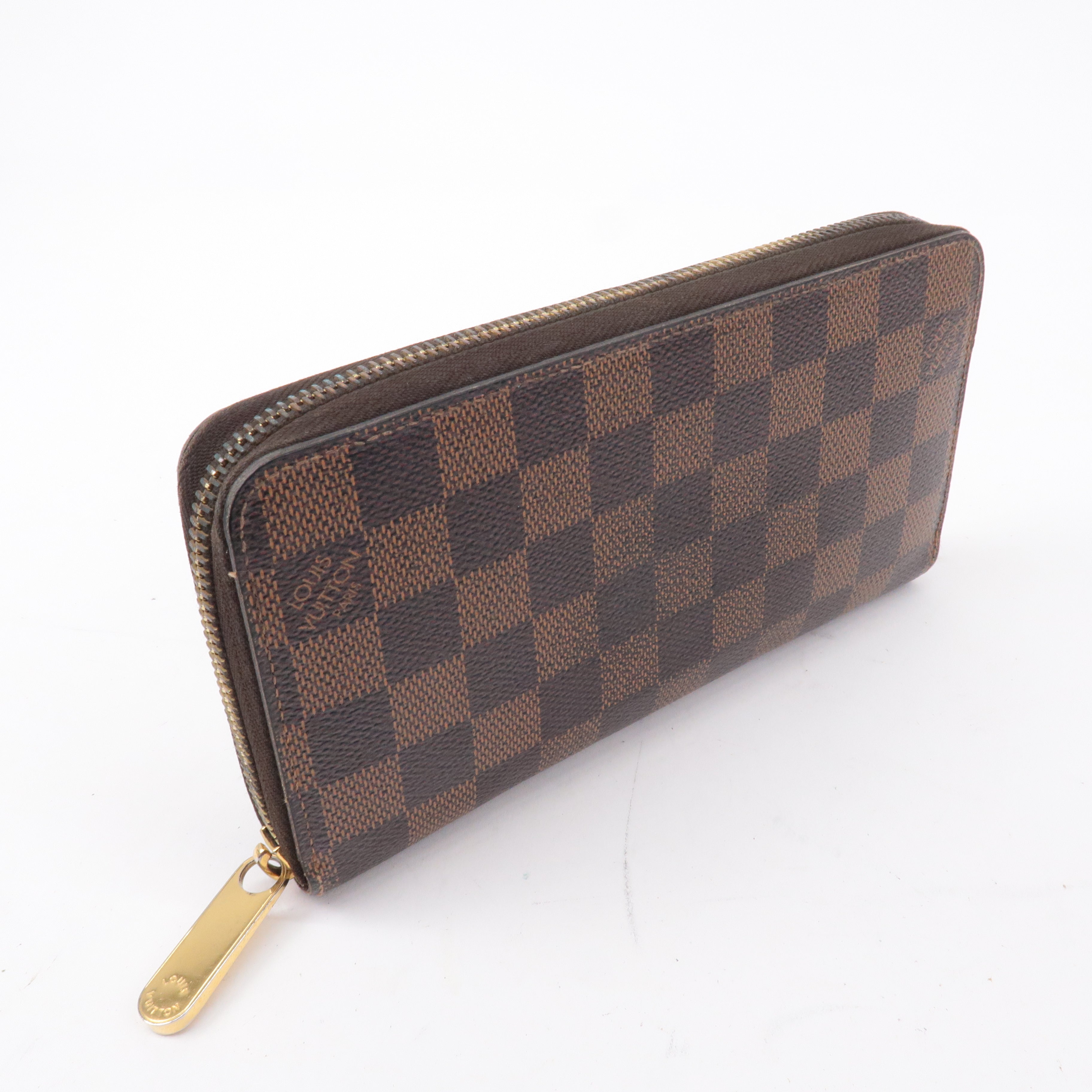 Louis Vuitton Damier Zippy Wallet Long Wallet Brown N60015