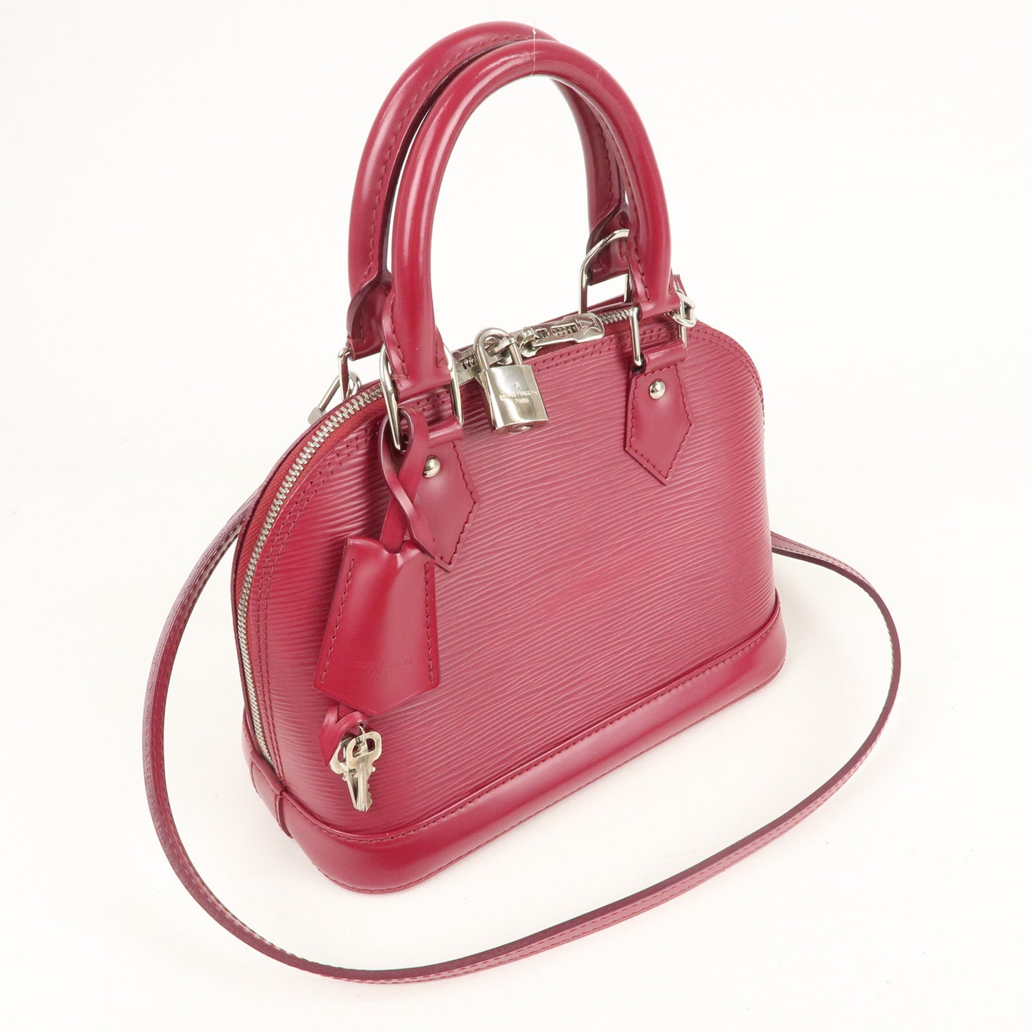 Louis Vuitton Epi Alma BB Hand Bag Shoulder Bag Fuchsia M40851