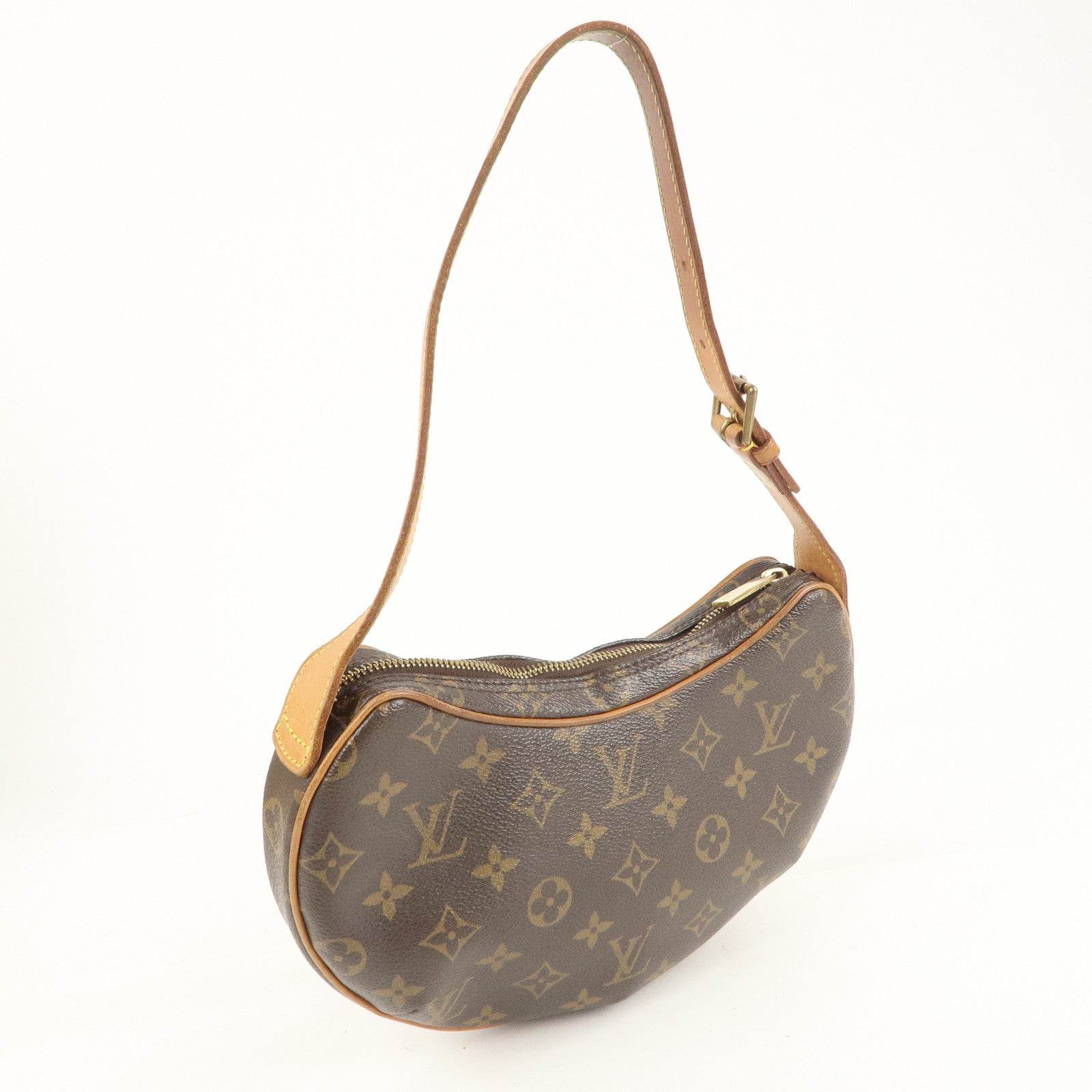 Louis Vuitton Pochette Croissant Handbag Purse Monogram M51510 MI0013 99848