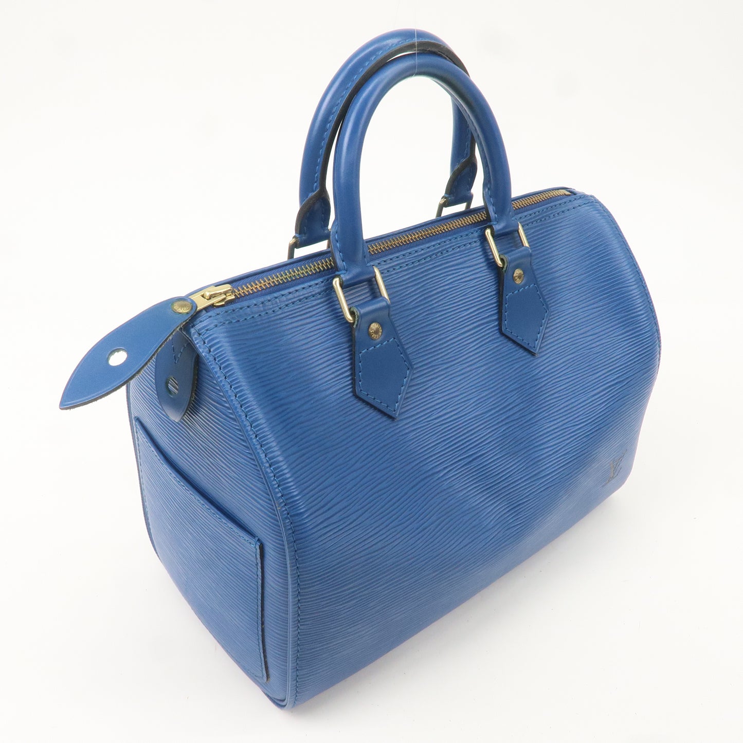 Louis Vuitton Epi Speedy 25 Hand Boston Bag Toledo Blue M43015