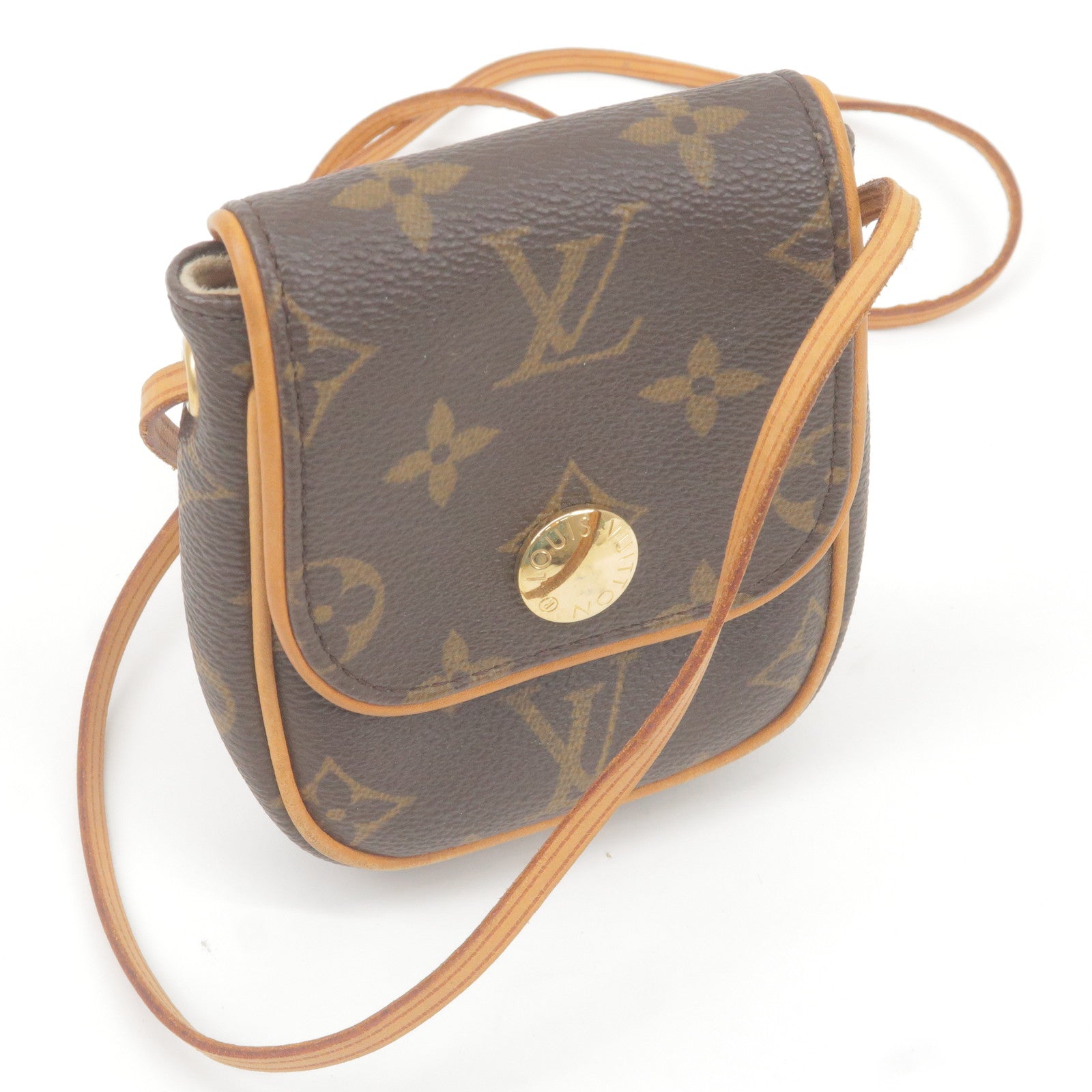 Authentic Louis Vuitton Monogram Pochette Cancun Shoulder Bag M60018 Used F/ S