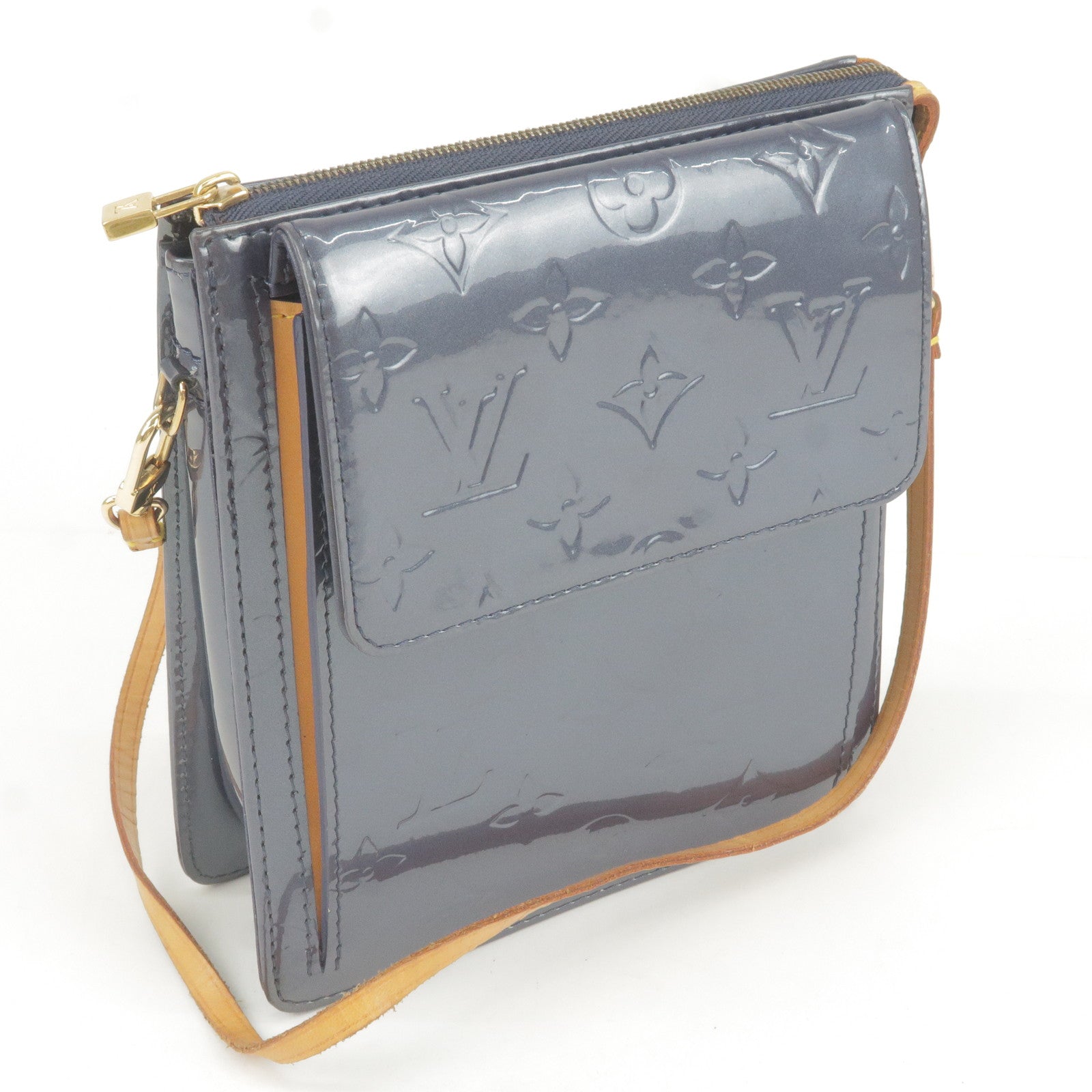 Louis - Vuitton - Mott - Bag - Shoulder - Monogram - Indigo
