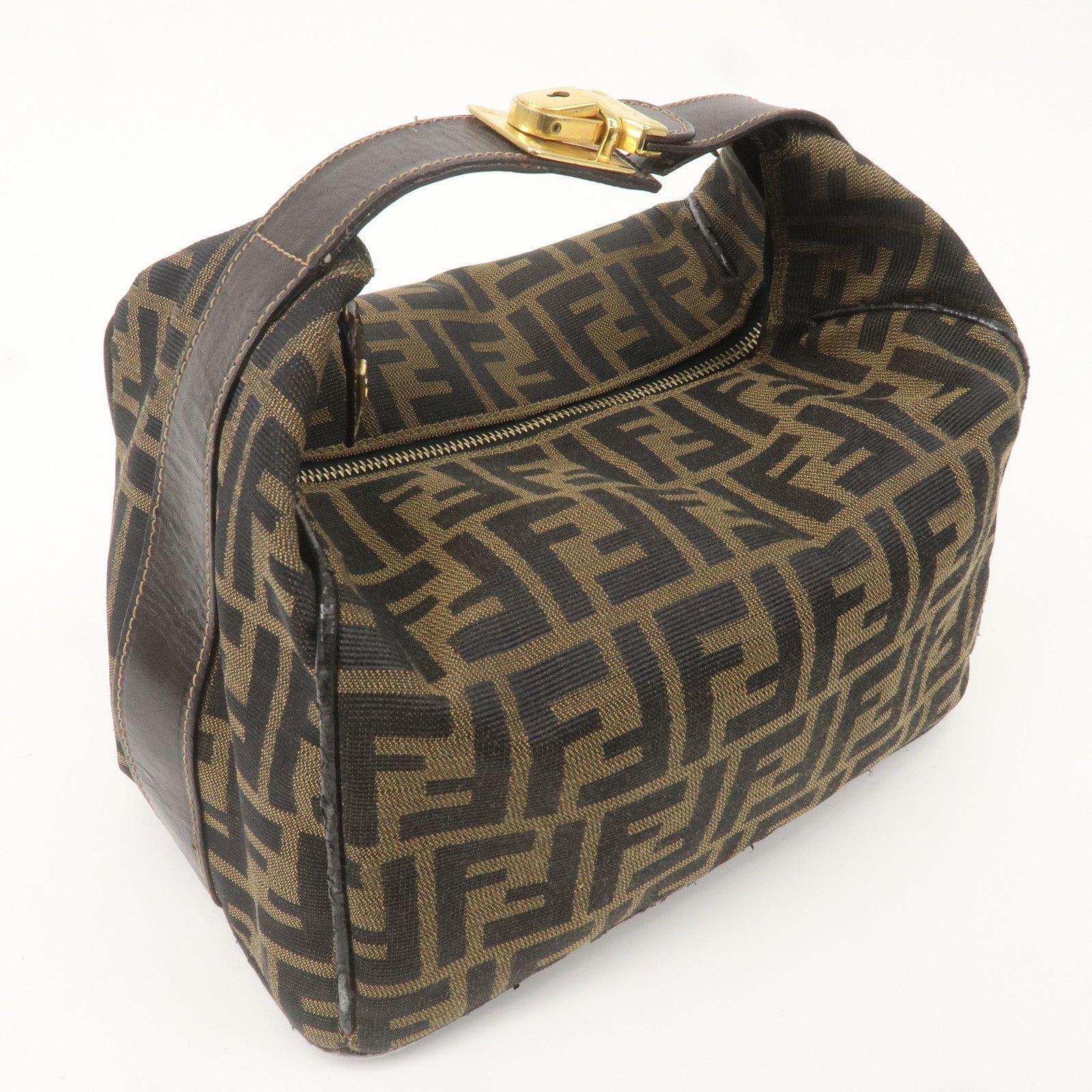 Leather - FENDI - Brown – dct - Vanity - Canvas - Zucca
