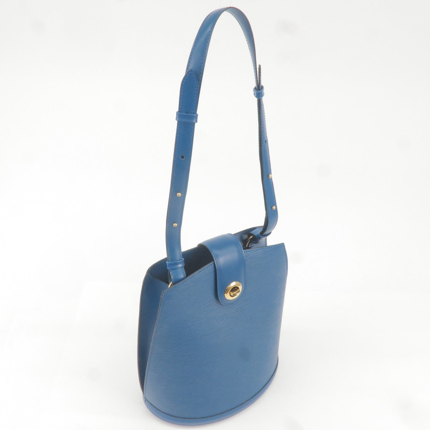 Auth LOUIS VUITTON Cluny M52255 Toledo Blue Epi VI0964 Shoulder Bag Leather