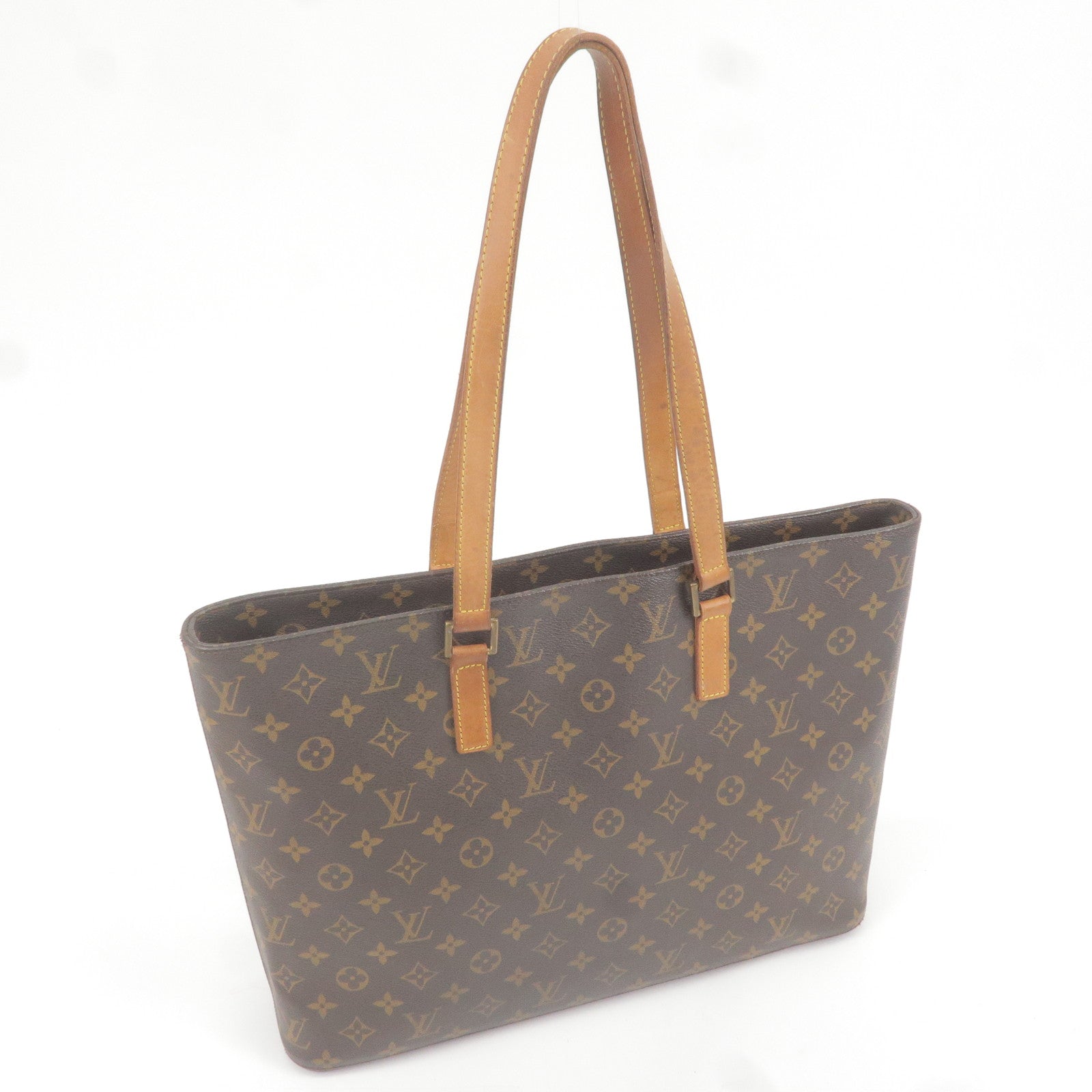 LOUIS VUITTON M51155 Luco Tote Bag Monogram Brown USED