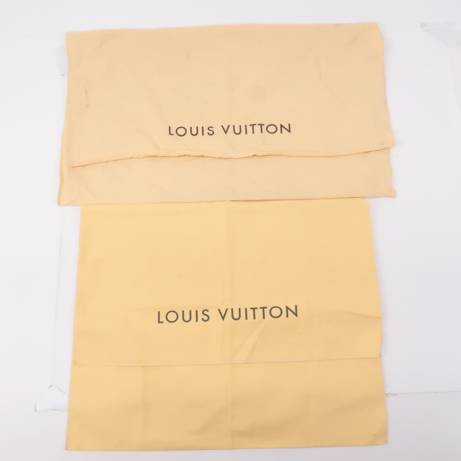 Louis Vuitton Set of 10 Dust Bag Flap Style Beige