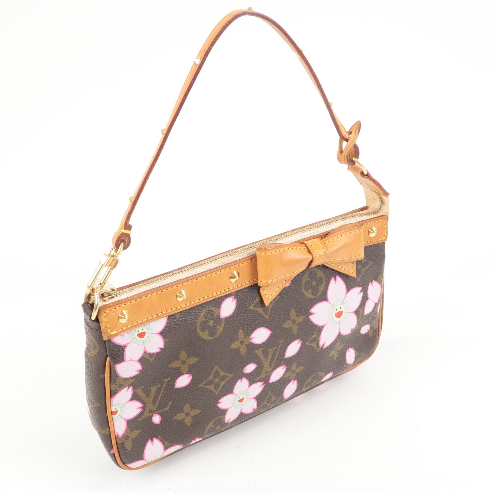 Louis-Vuitton Monogram Cherry-Blossom Pochette Accessoire
