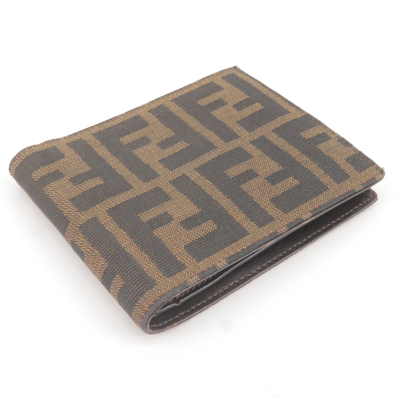 Fendi zucca discount bifold wallet