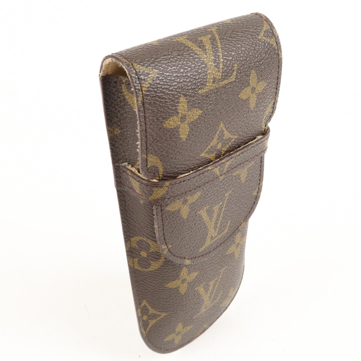 Authentic Louis Vuitton Monogram Set of 2 Glasses Case M62970