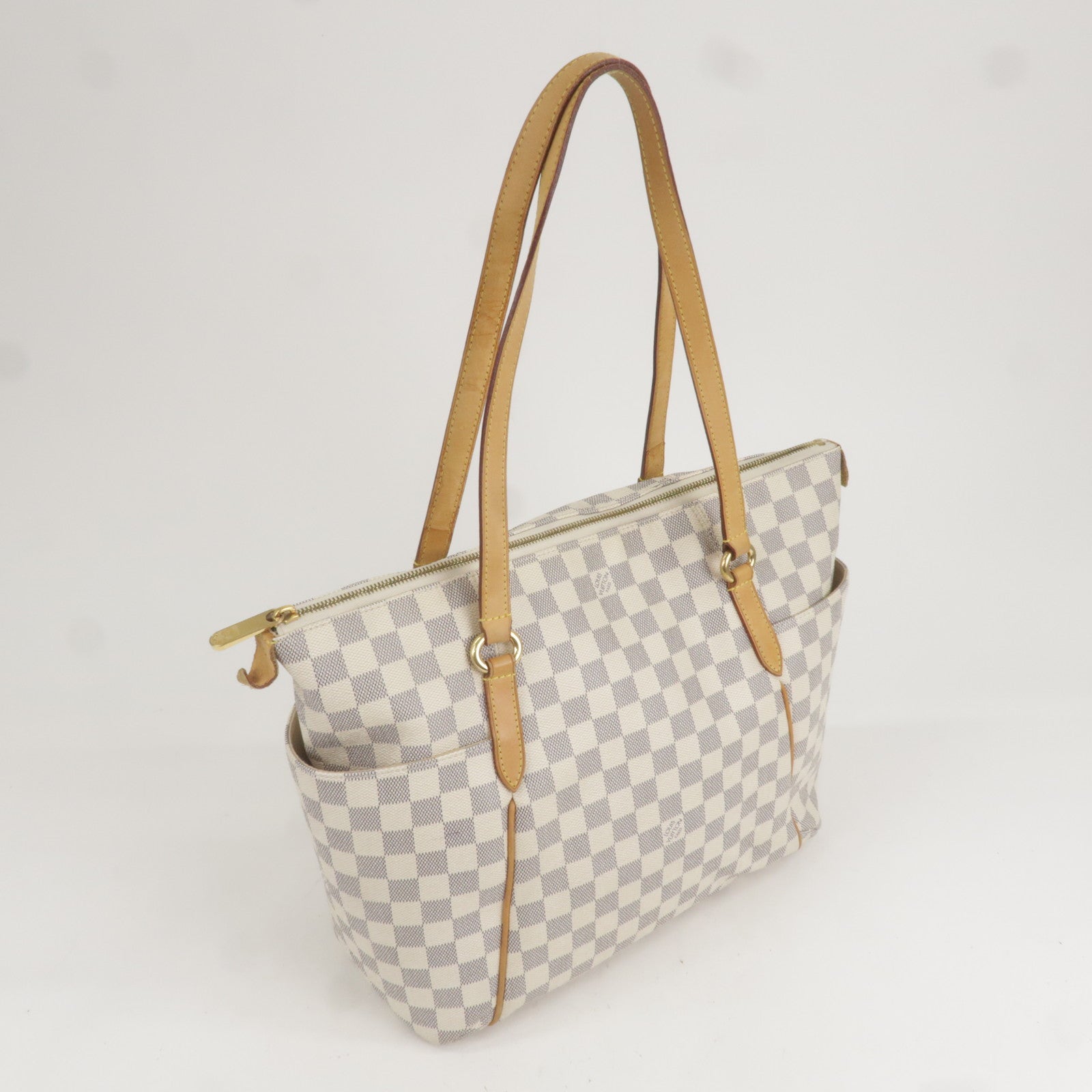 Louis Vuitton Totally MM Damier Azur Canvas Tote on SALE