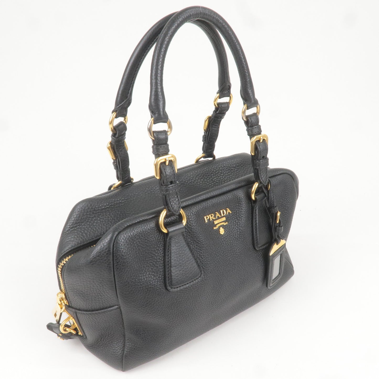 Prada Small Boston Bag Black