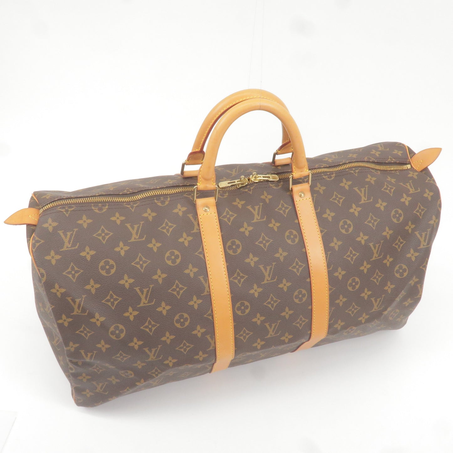 Louis Vuitton Monogram Keep All 55 Boston Bag Brown M41424
