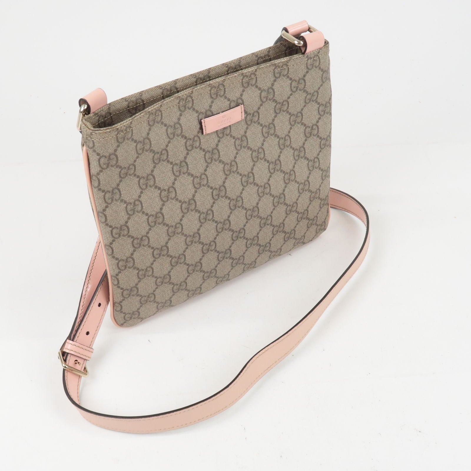 GUCCI-GG-Plus-GG-Supreme-Leather-Shoulder-Bag-Pink-201538 – dct-ep_vintage  luxury Store