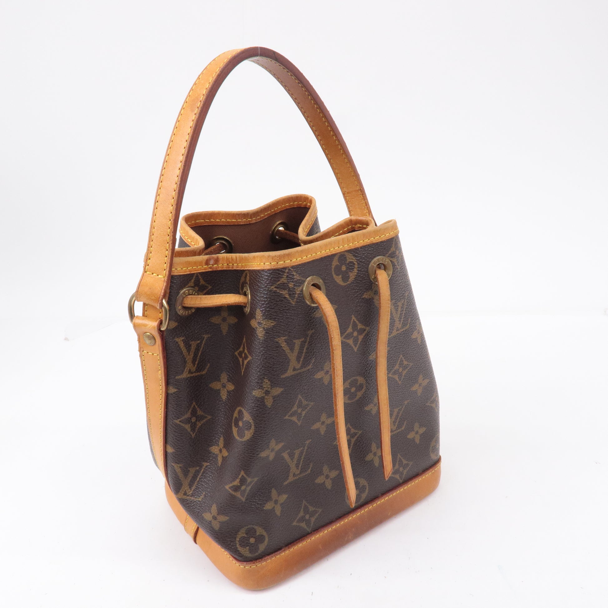 Louis Vuitton, Bags, Louis Vuitton Monogram Mini Noe Hand Bag M42227 Lv  Auth Ki2339