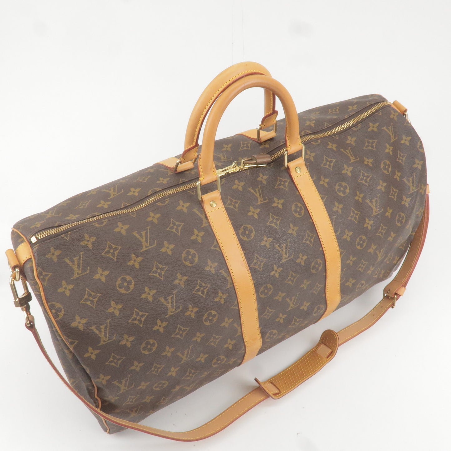 Louis Vuitton Monogram Keep All Bandouliere 55 Boston Bag M41414