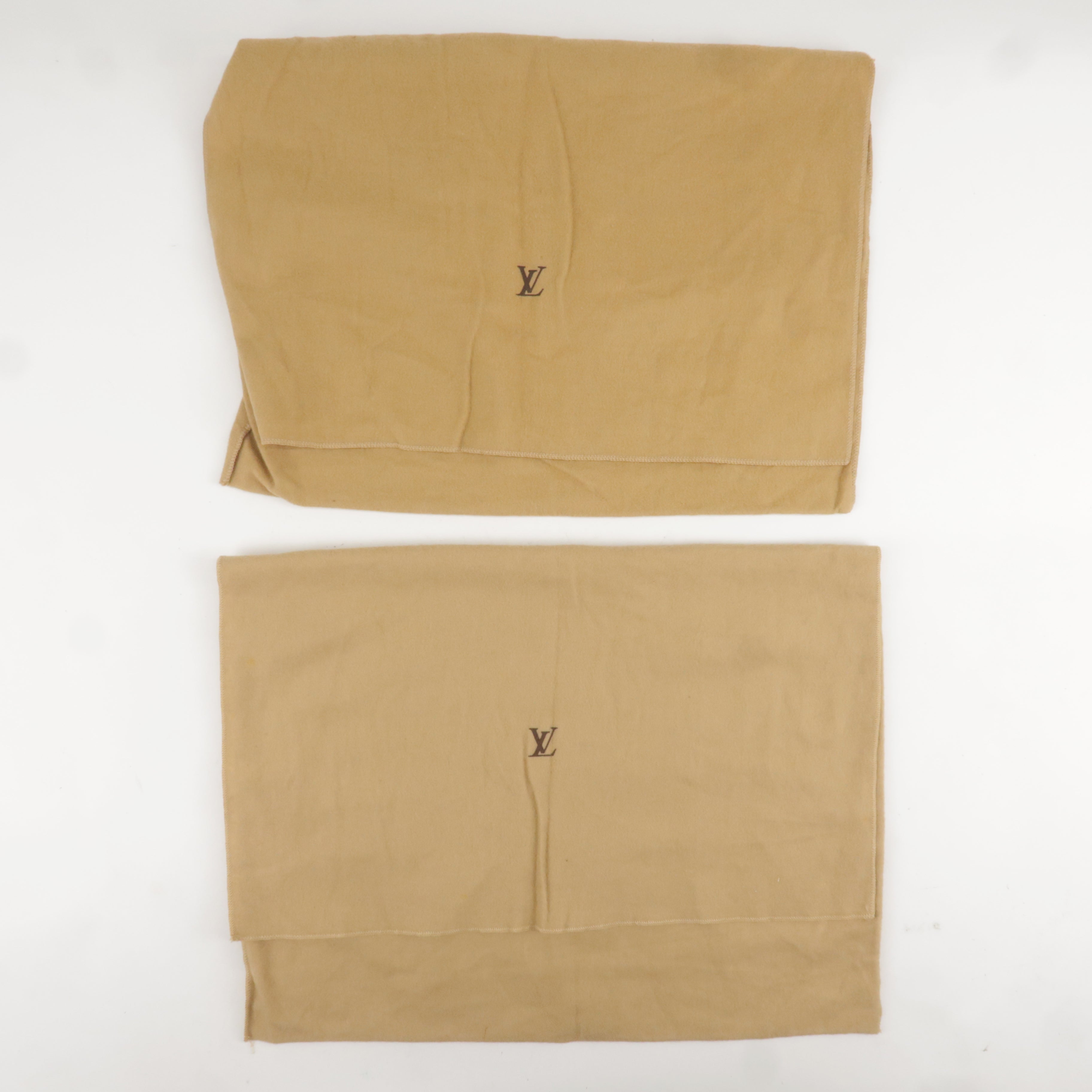 Louis Vuitton Set of 10 Dust Bag Flap Style Beige Brown