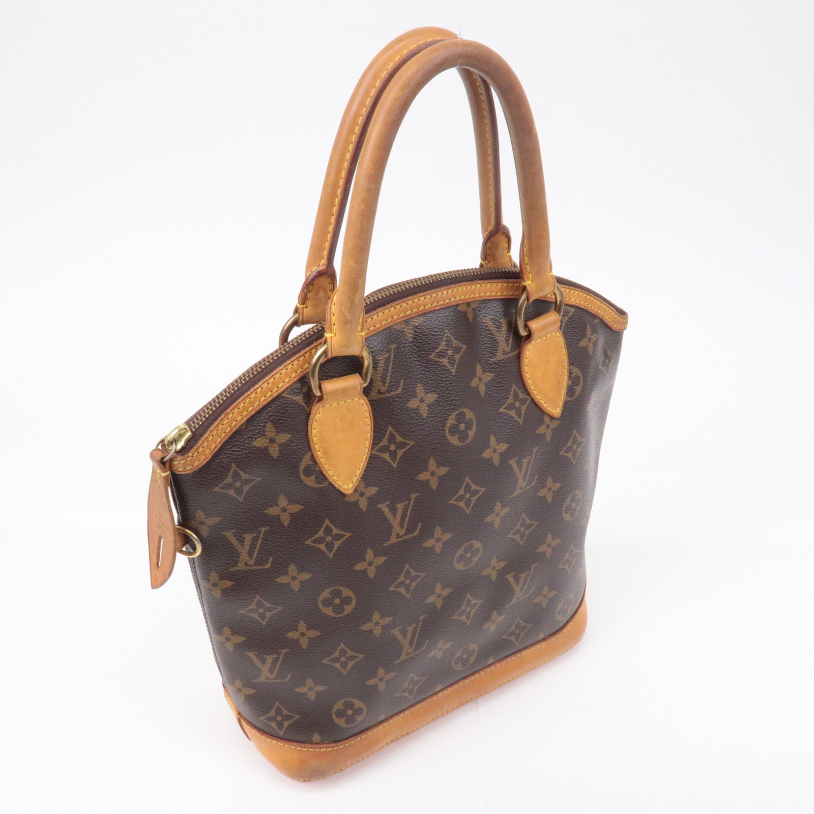 Louis Vuitton Lockit Tote Bag handbag Hand Bag Monogram Brown