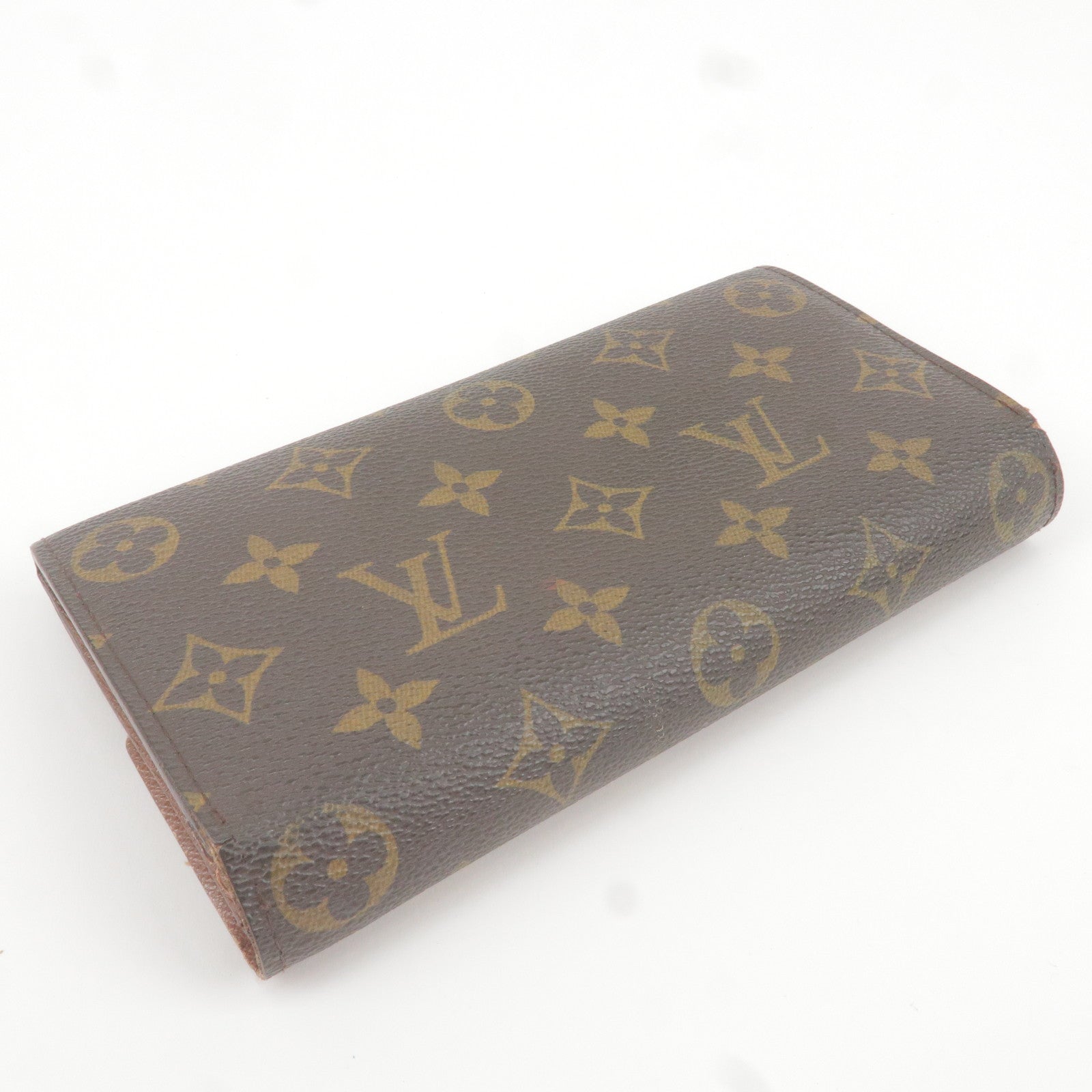 Louis Vuitton Brown Monogram Long Bifold Wallet