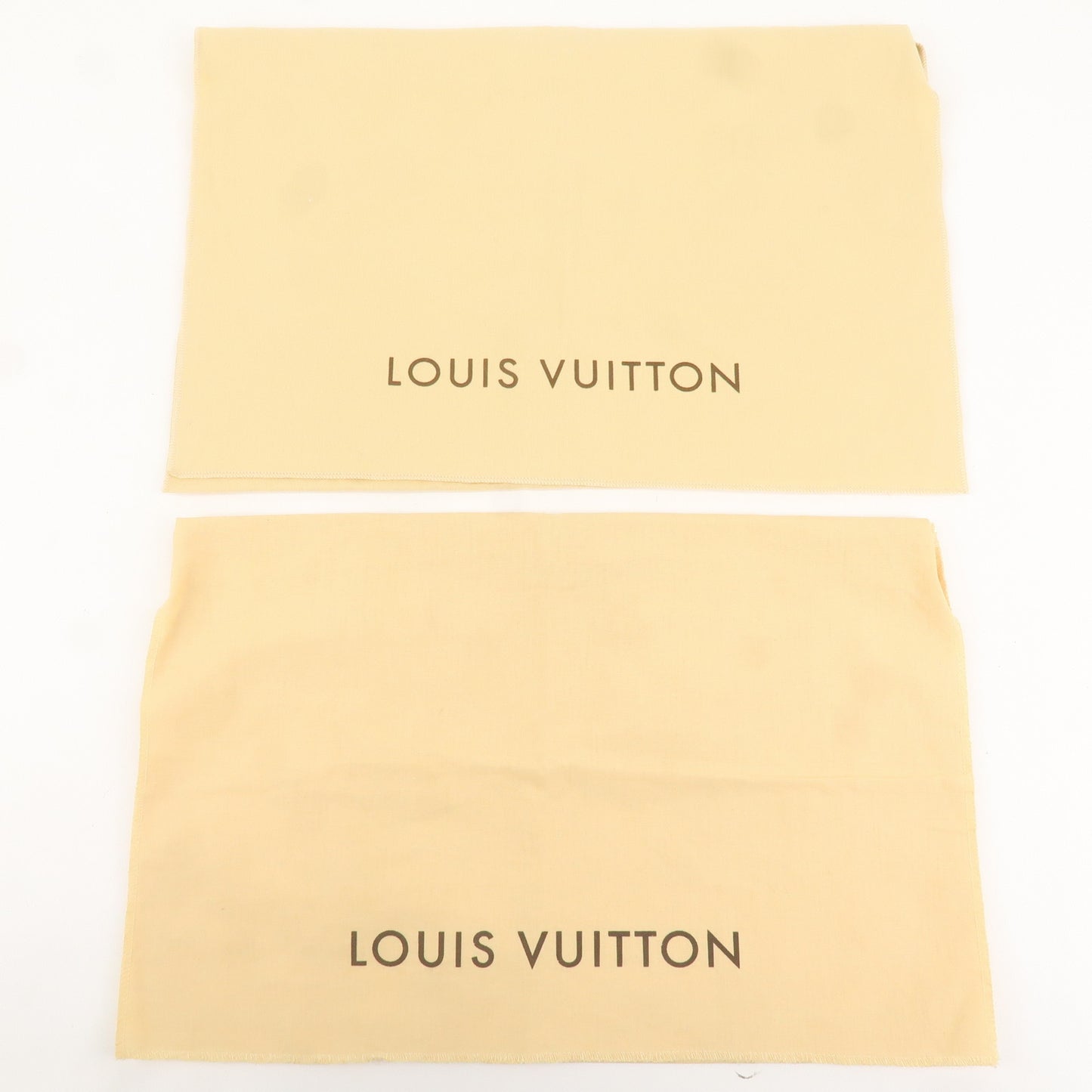 Louis Vuitton Set of 10 Dust Bag Flap Style Beige