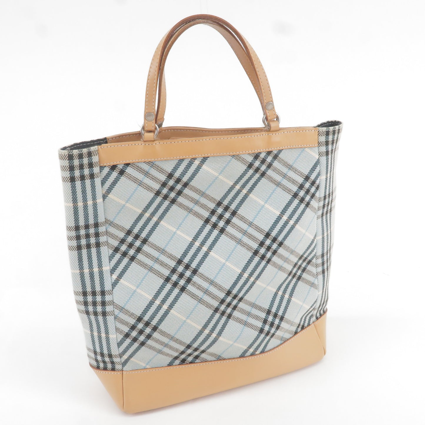 BURBERRY-Canvas-Leather-Nova-Check-Shoulder-Bag-Beige-White –  dct-ep_vintage luxury Store