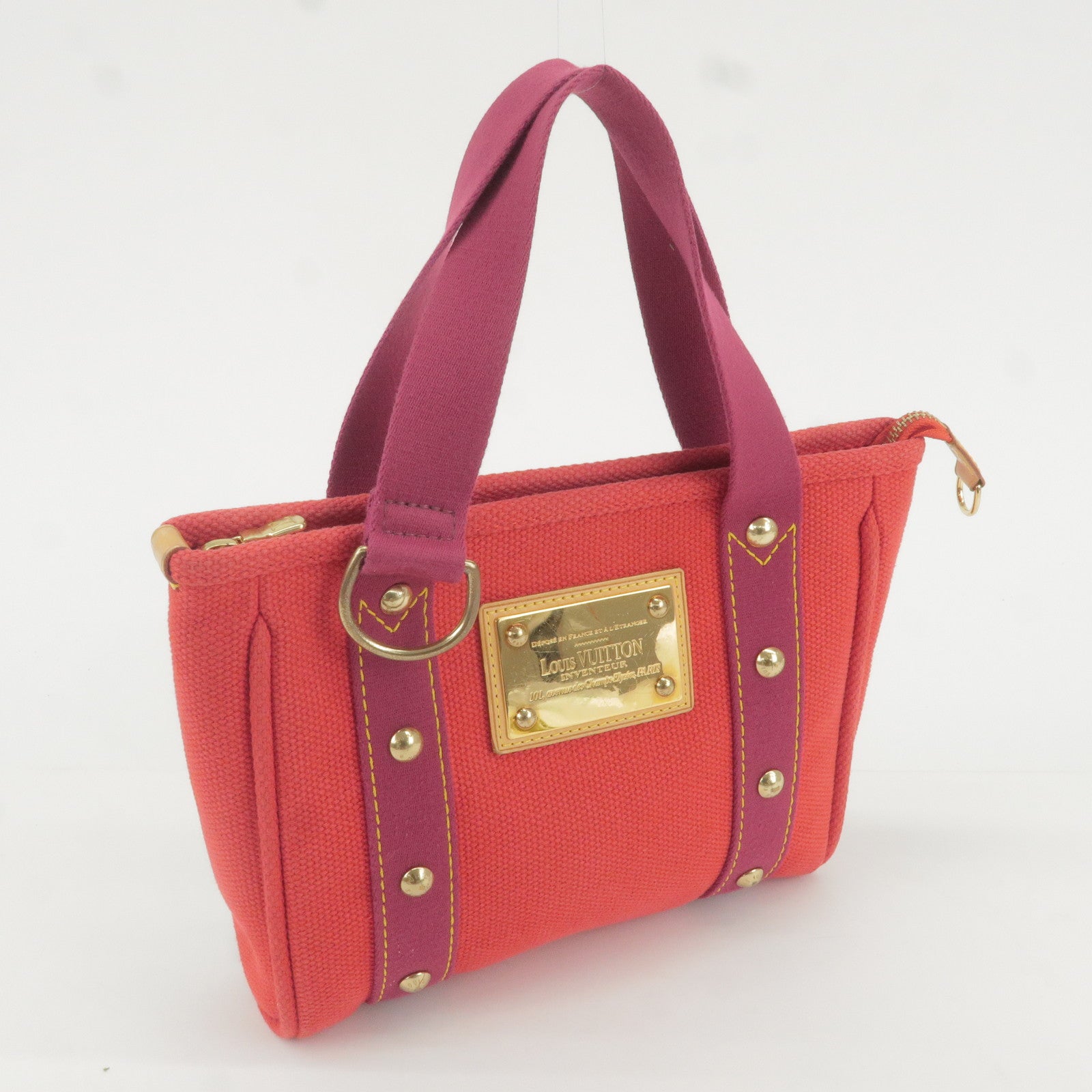 Louis Vuitton Inventeur Bag w/ Red Suede Interior