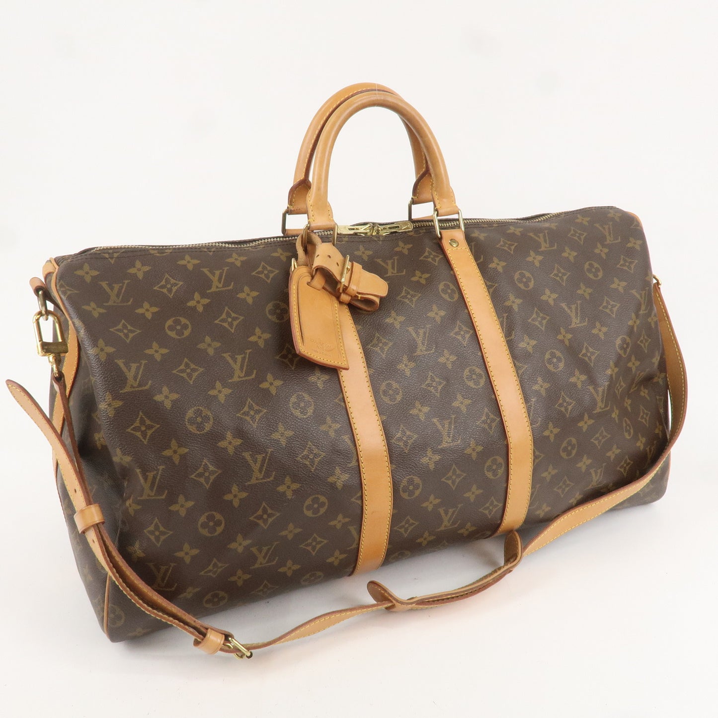 Louis Vuitton Keep All Bandouliere 55 Boston Bag  M41414