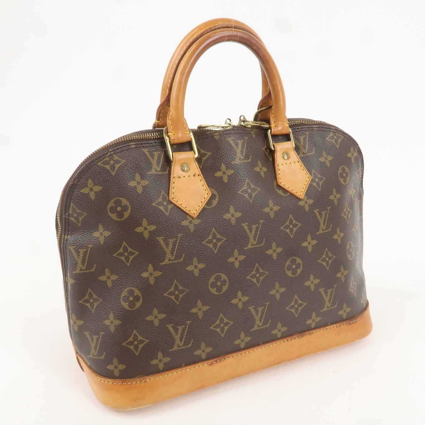 Louis Vuitton Monogram Alma Hand Bag Brown M51130