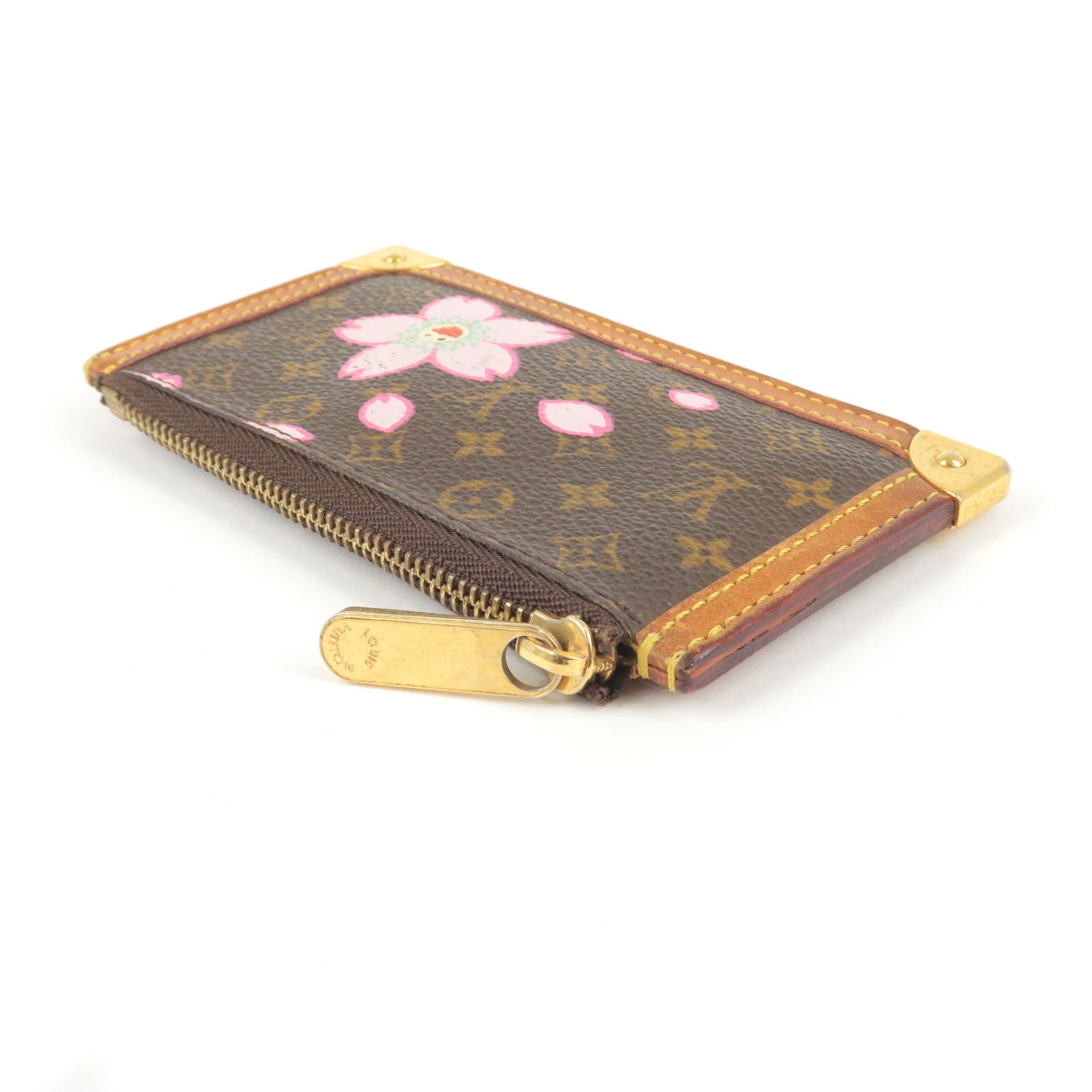 LOUIS VUITTON Monogram Cherry Blossom Pochette Cles Coin Purse