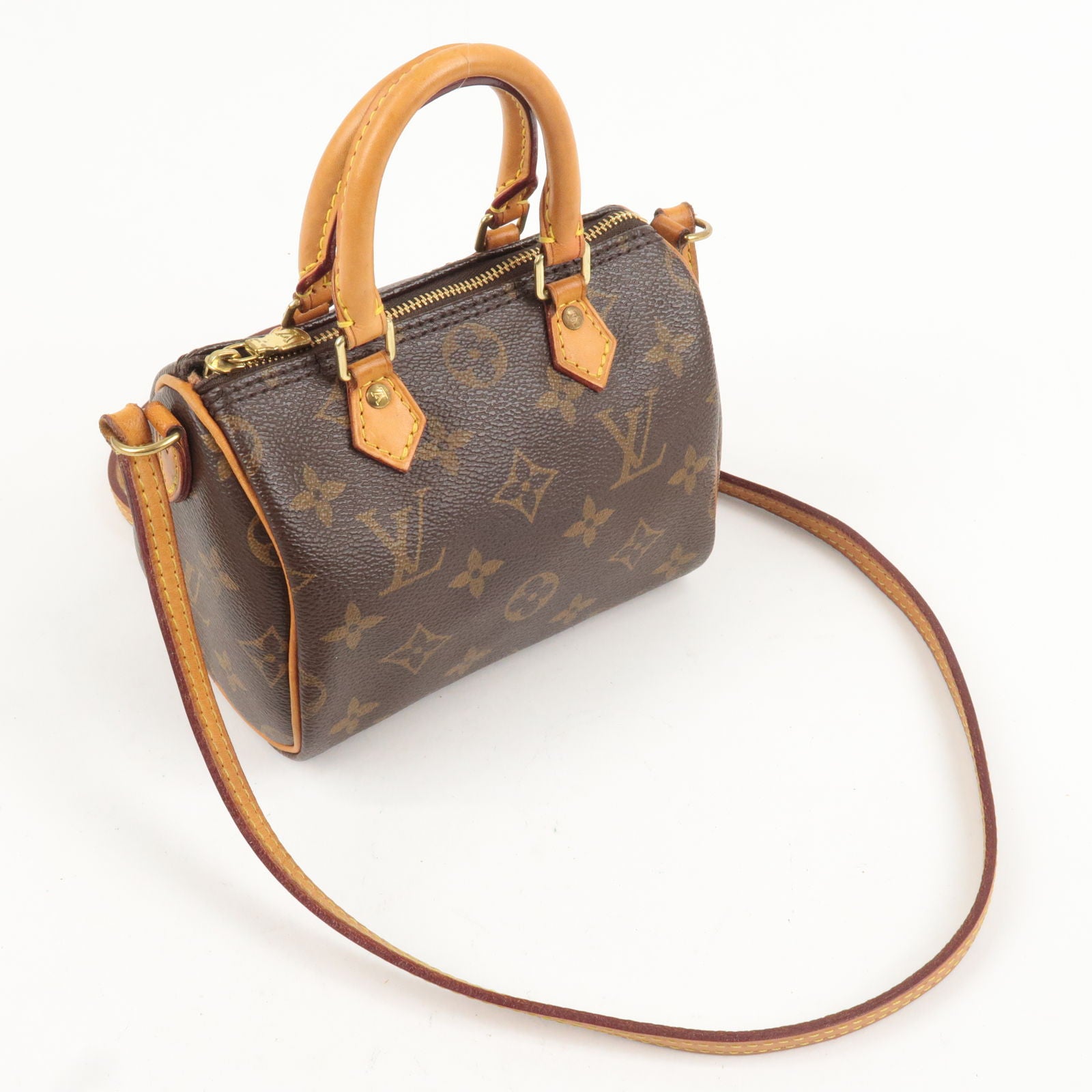 Brand New - Rare Louis Vuitton Nano Speedy handbag strap in brown