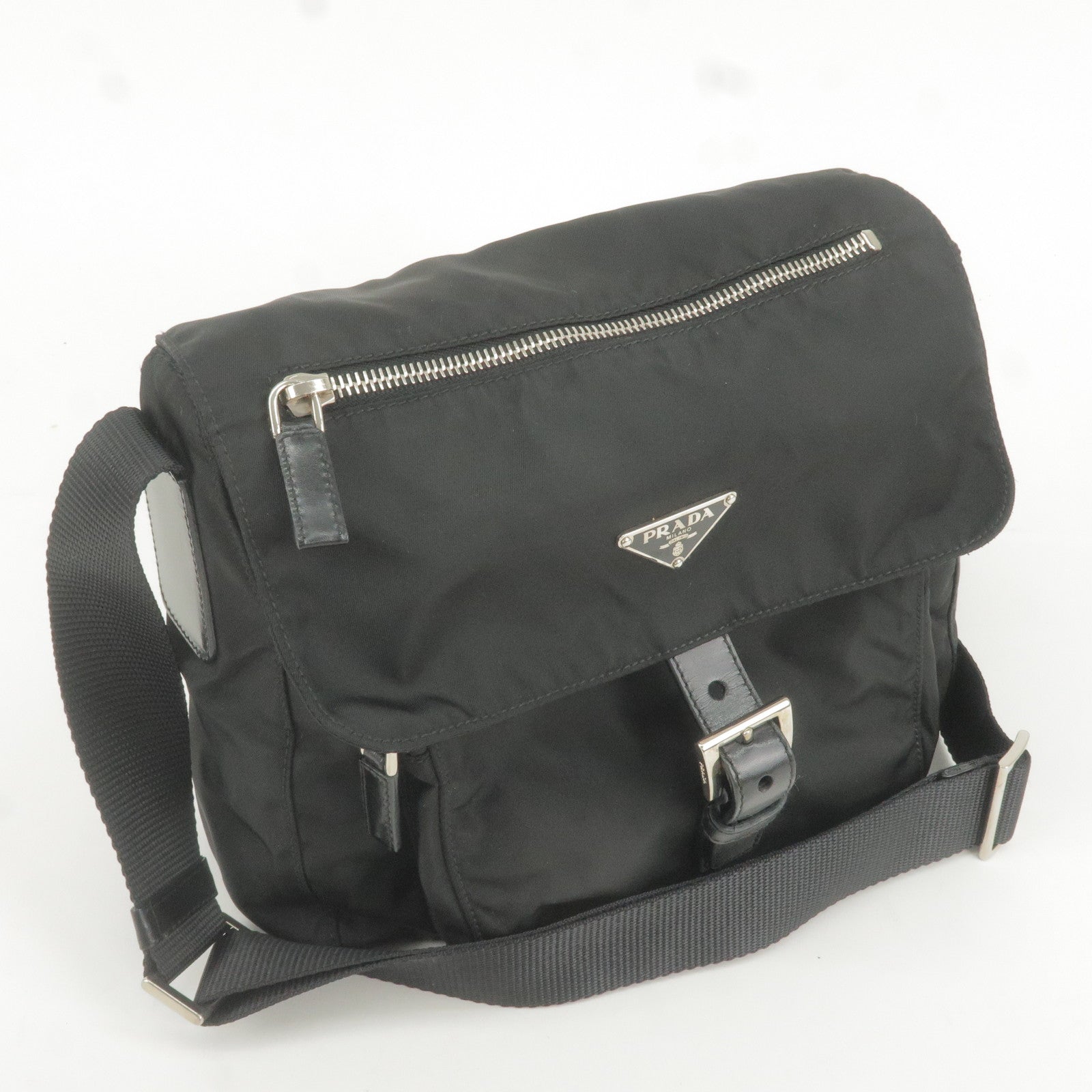 Hand - Black - Logo - Bag - Nylon - PRADA Bolso - ep_vintage