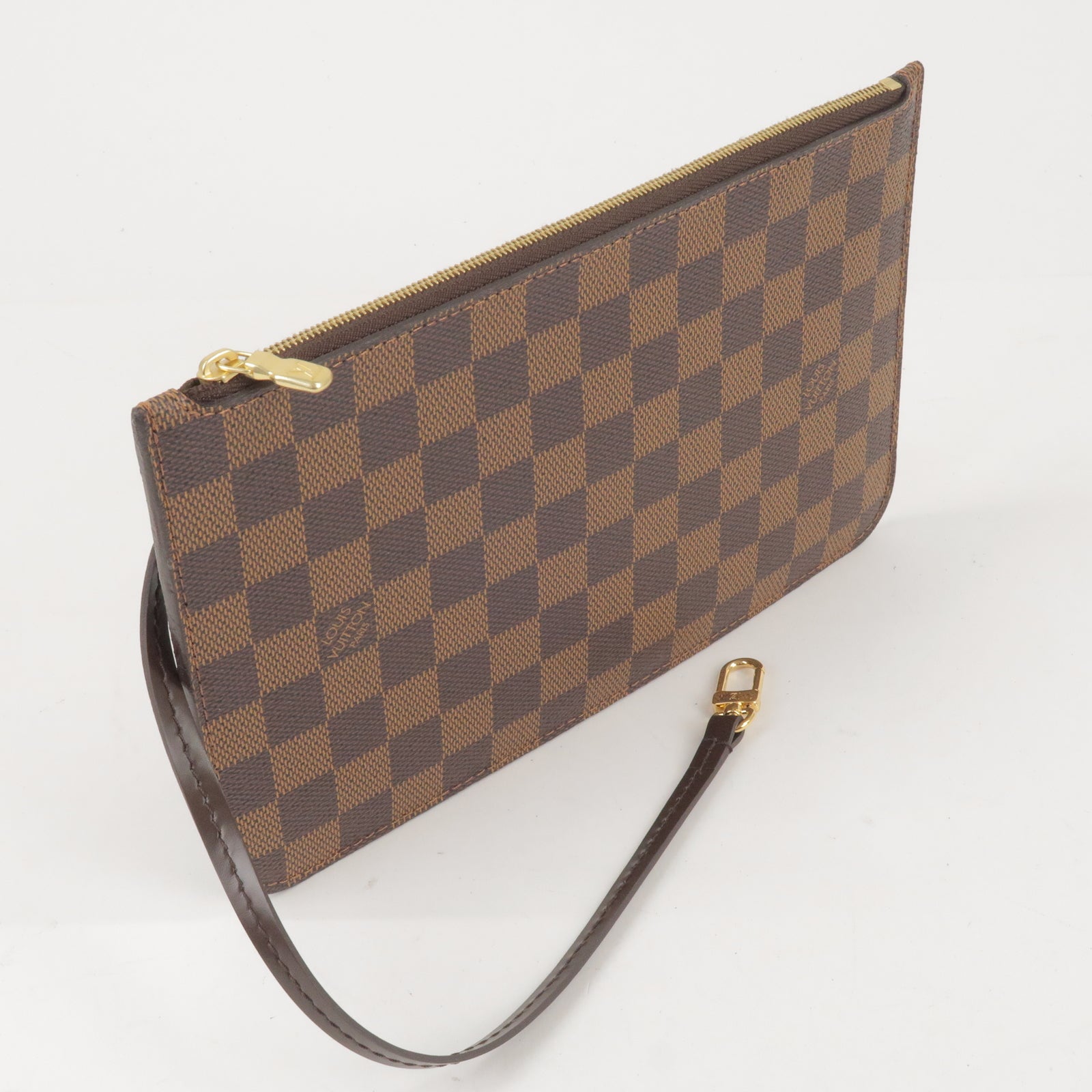 LOUIS VUITTON Damier Ebene Neverfull GM Wristlet NWOT – Style