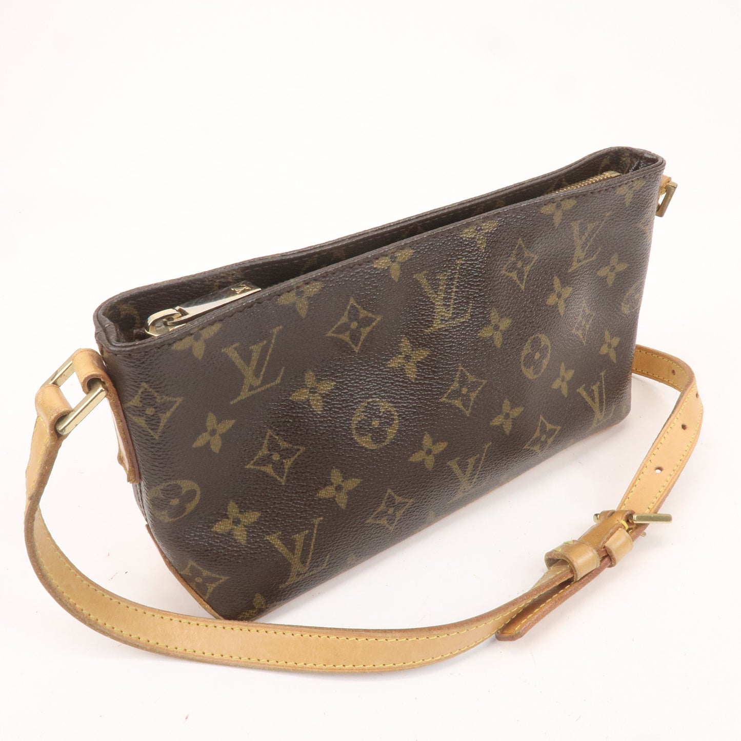 Louis Vuitton Monogram Trotteur Shoulder Bag Brown M51240