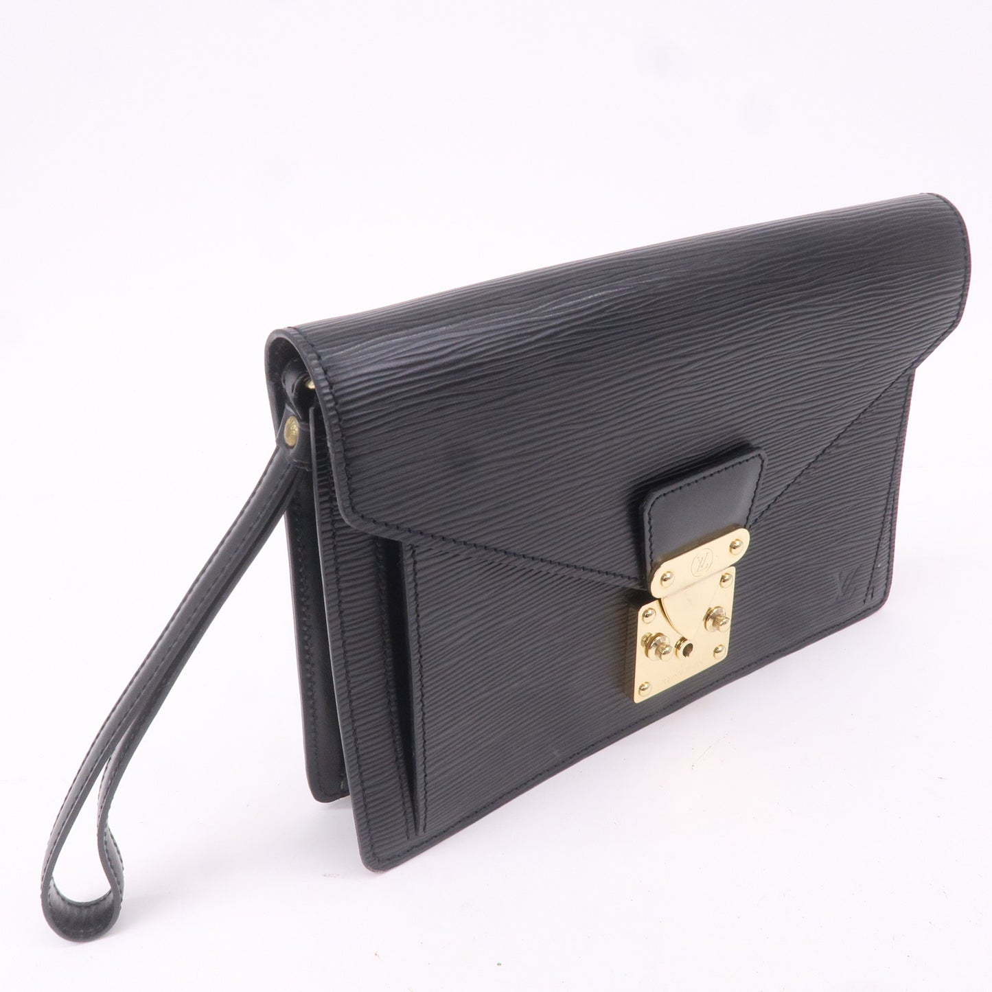 Louis Vuitton Epi Sellier Dragonne Clutch Black Noir M52612