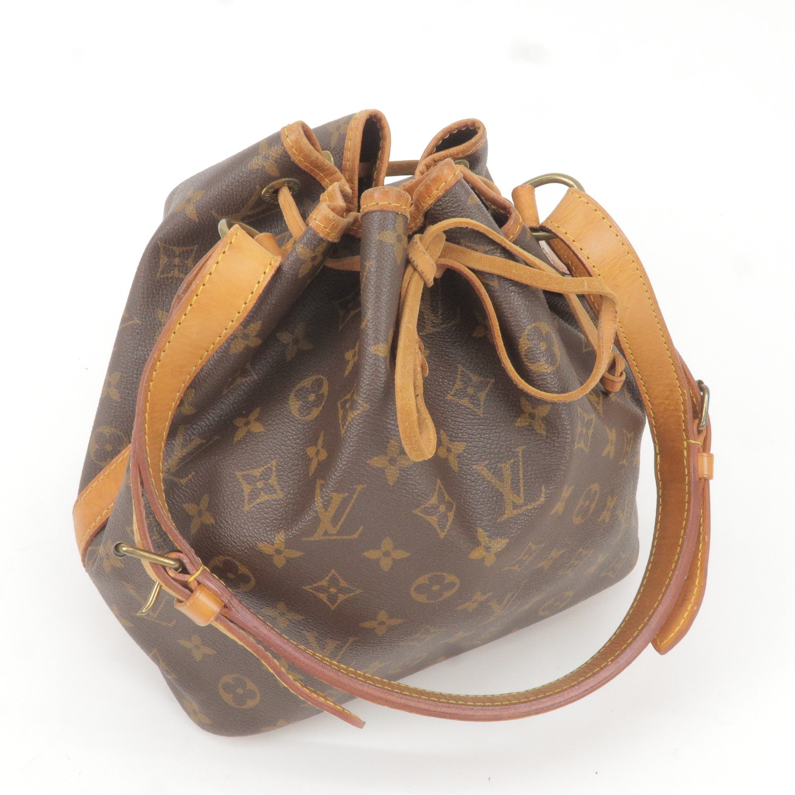 Porte documents jour leather weekend bag Louis Vuitton Brown in