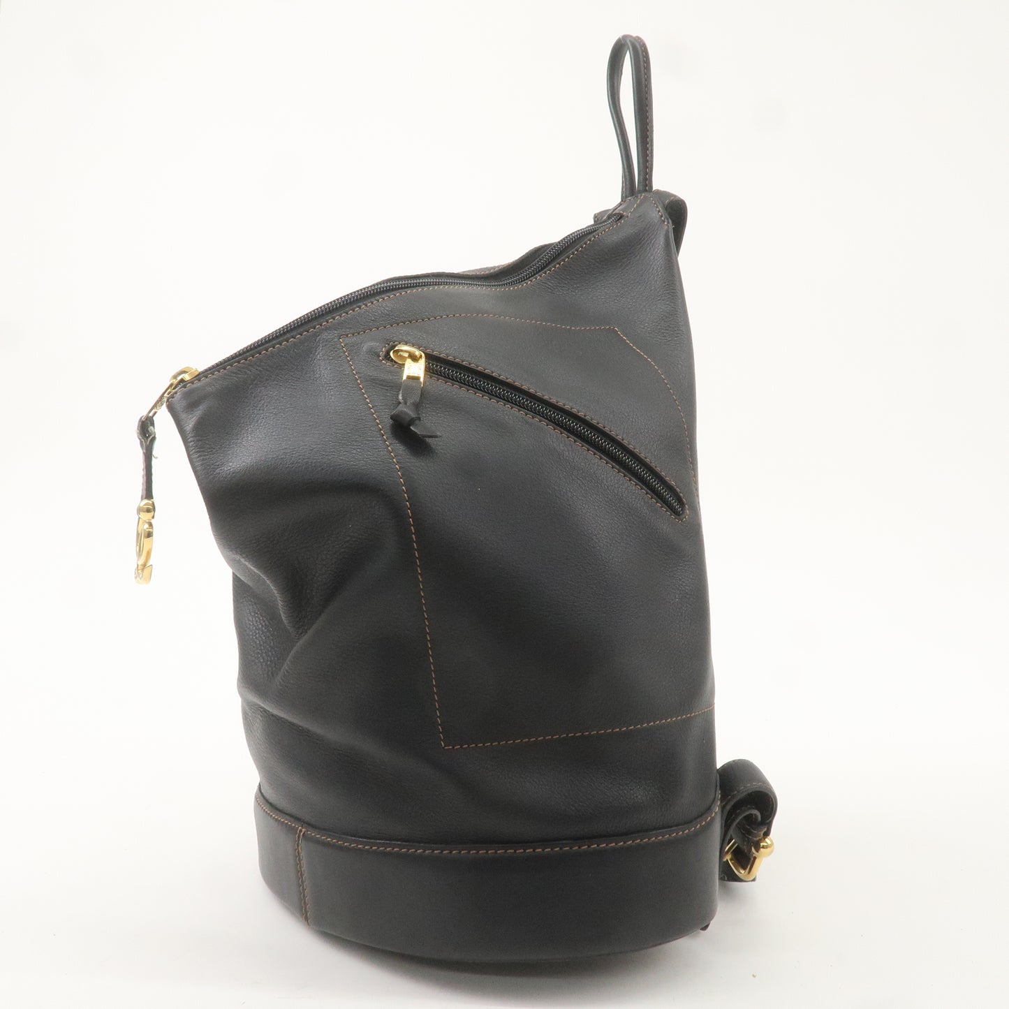 LOEWE Leather Anton BackPack Back Pack Bag Black