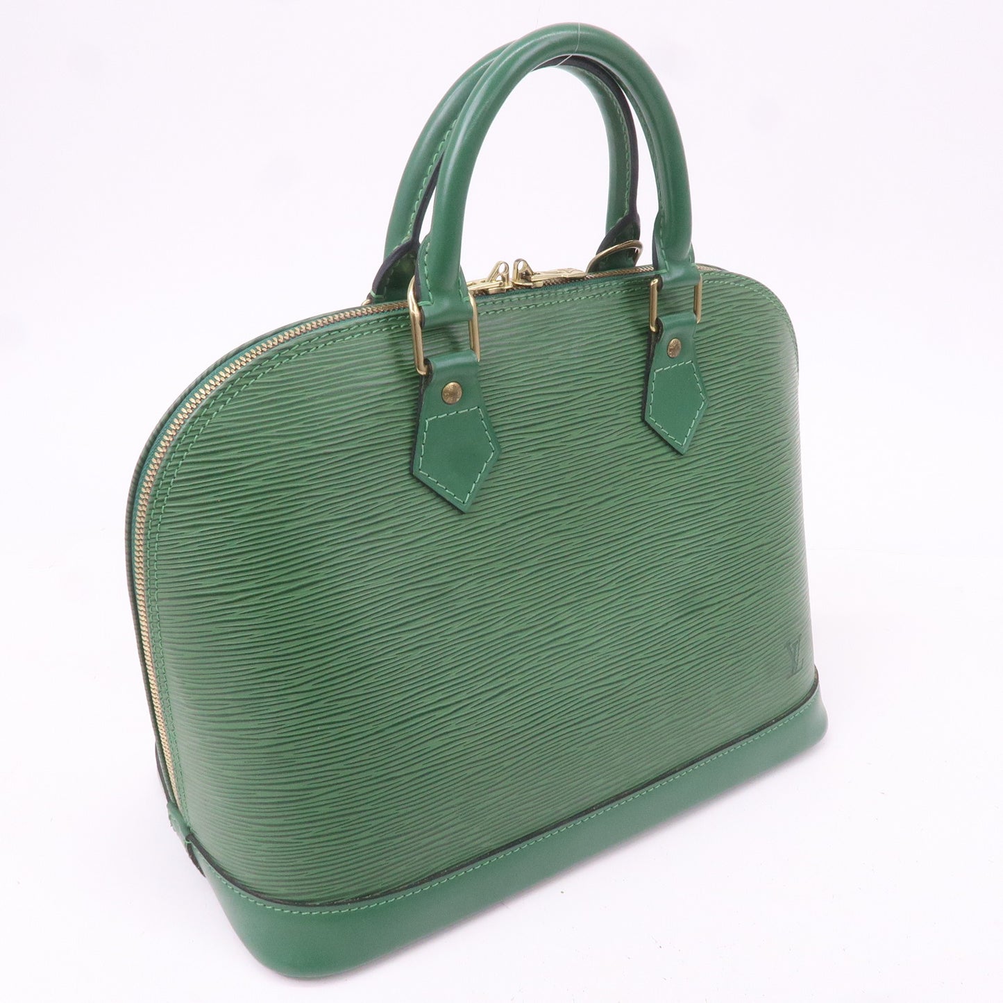 Louis Vuitton Epi Alma Hand Bag Borneo Green M52144