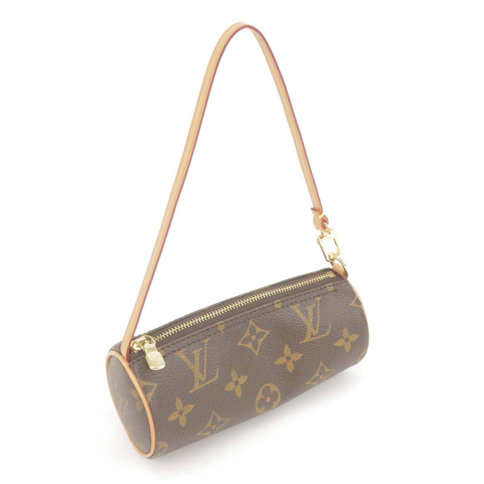 LOUIS VUITTON Mini Pouch for PAPILLON Old Model Purse Monogram Brown Used