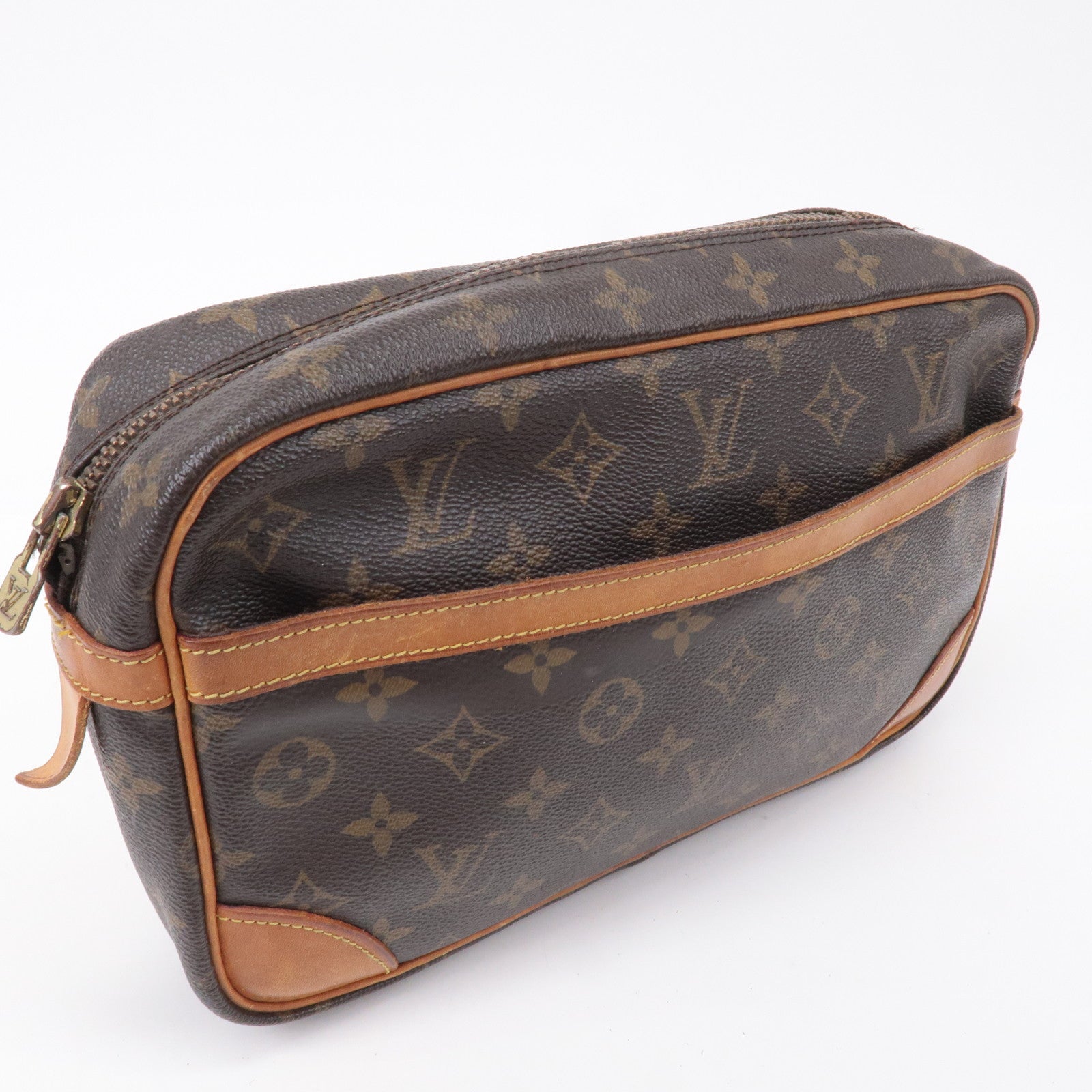 Louis Vuitton Monogram Compiegne 28 Clutch Bag M51845 LV Auth 48512 Cloth  ref.1009789 - Joli Closet