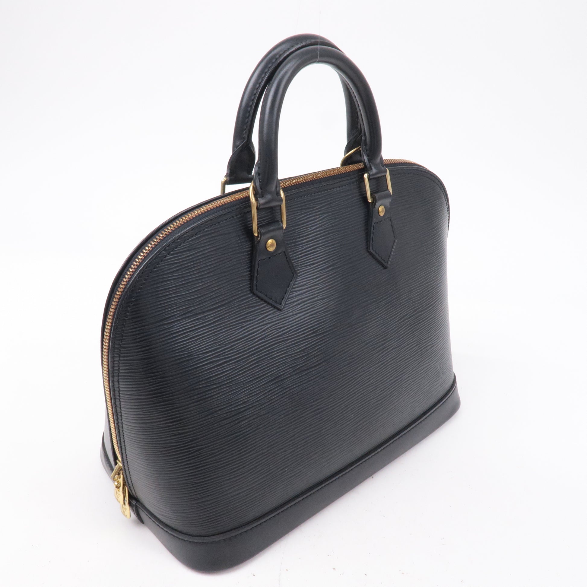 Louis Vuitton Black Epi Leather Alma MM Bag - ShopperBoard