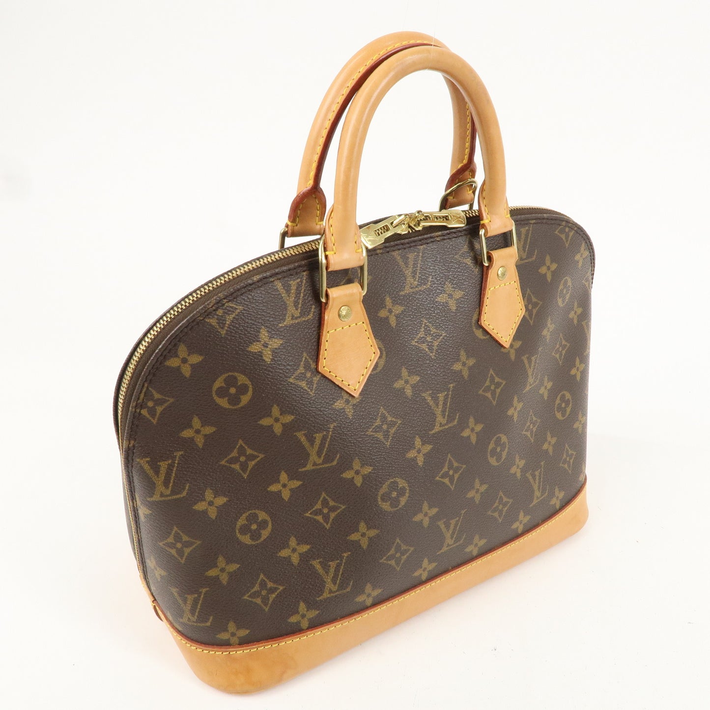 Louis Vuitton Monogram Alma Hand Bag Brown M51130