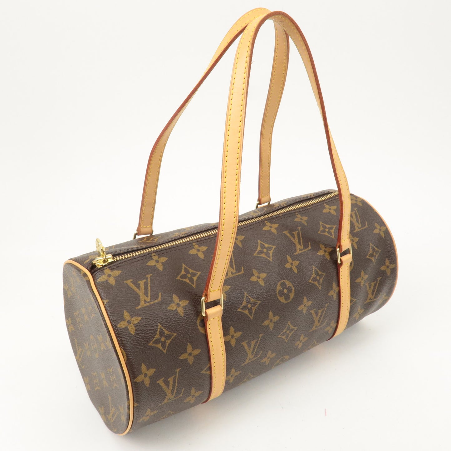 Louis Vuitton Monogram Papillon 30 Hand Bag Brown M51385