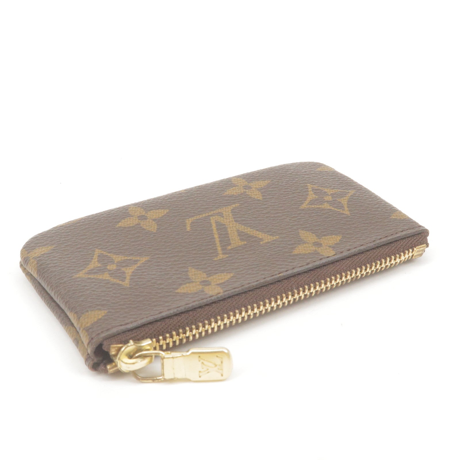 Authentic Louis Vuitton Monogram Pochette Cles Coin Case M62650 LV  J1945JS409
