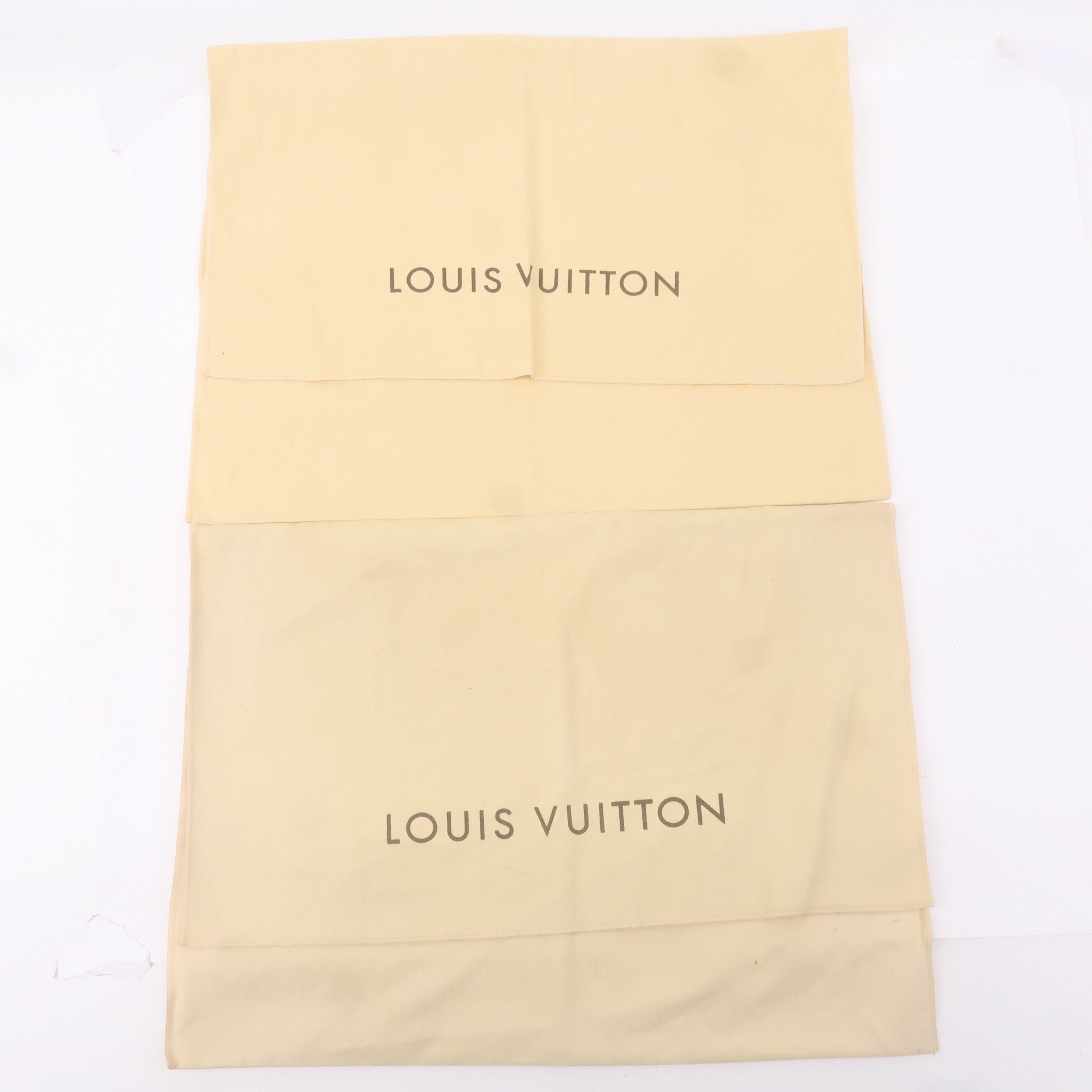 Louis Vuitton Set of 10 Dust Bag Flap Style Beige Brown