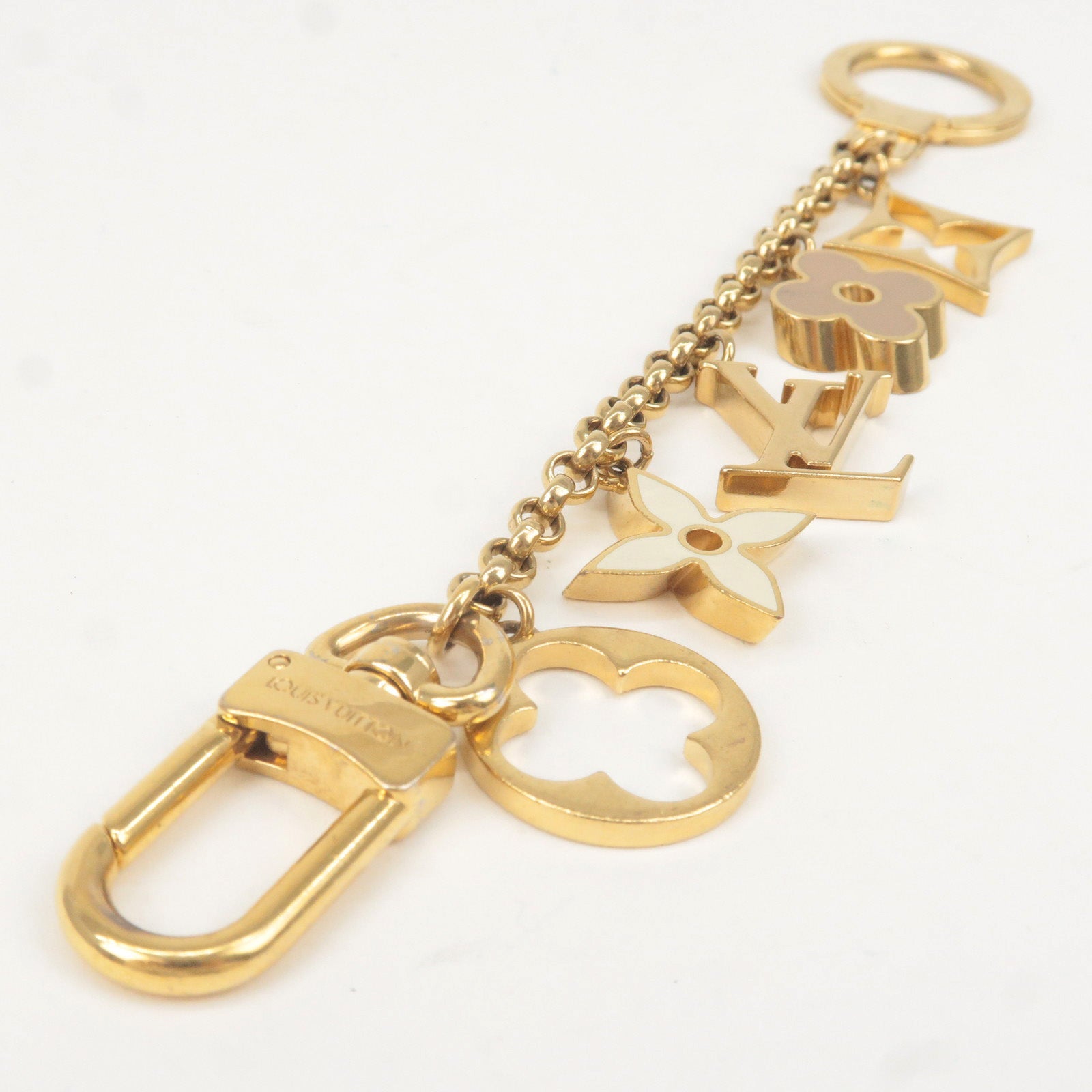 LOUIS VUITTON Bag Bag Charm / Chain Fleur de Monogram Gold M65111 Meta–  GALLERY RARE Global Online Store