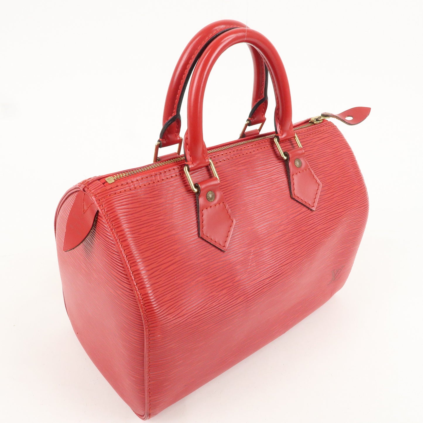 Louis Vuitton Epi Speedy 25 Hand Bag Castilian Red M43017