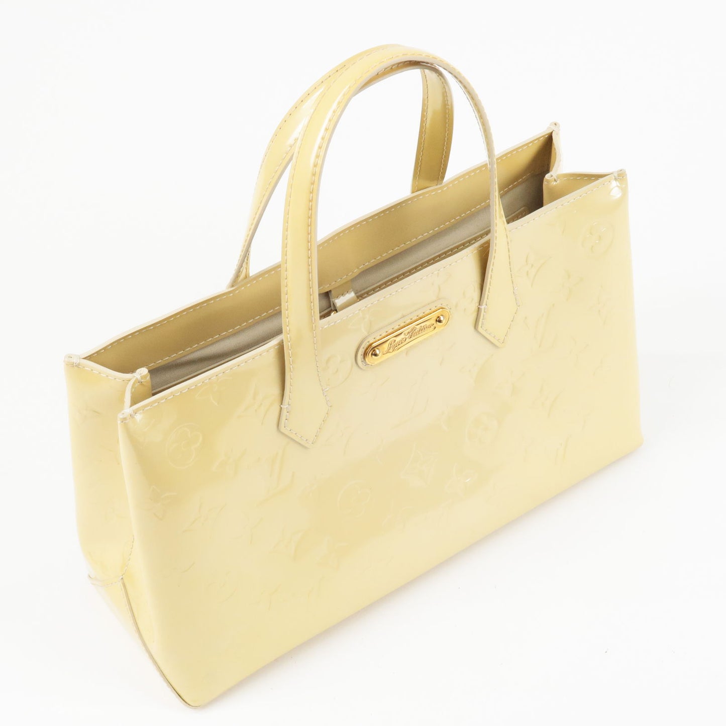 Louis Vuitton Monogram Vernis Wilshire PM Hand Bag Broncorail