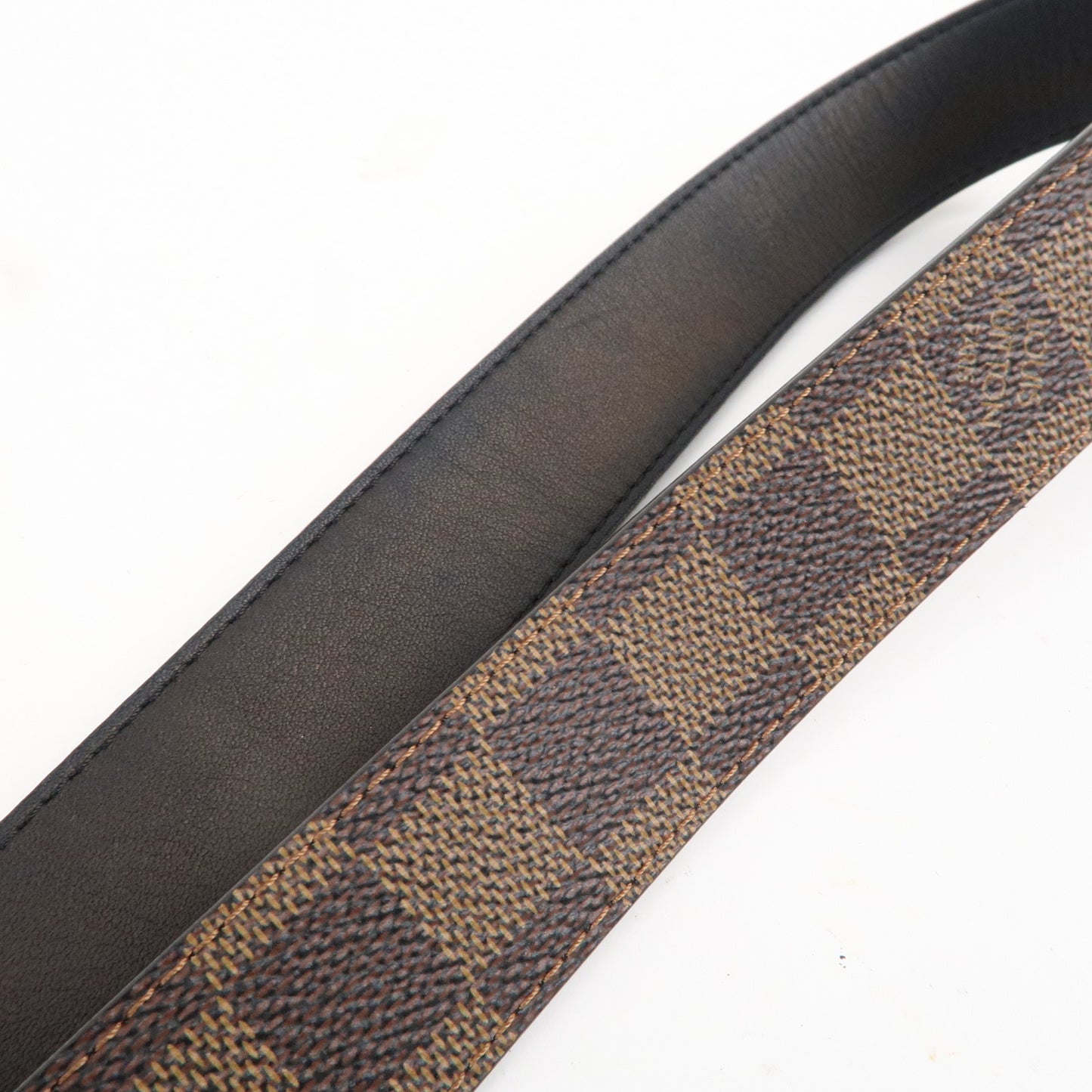 Louis Vuitton Damier Ebene Saint Tulle Carre Belt 85/34 M6944