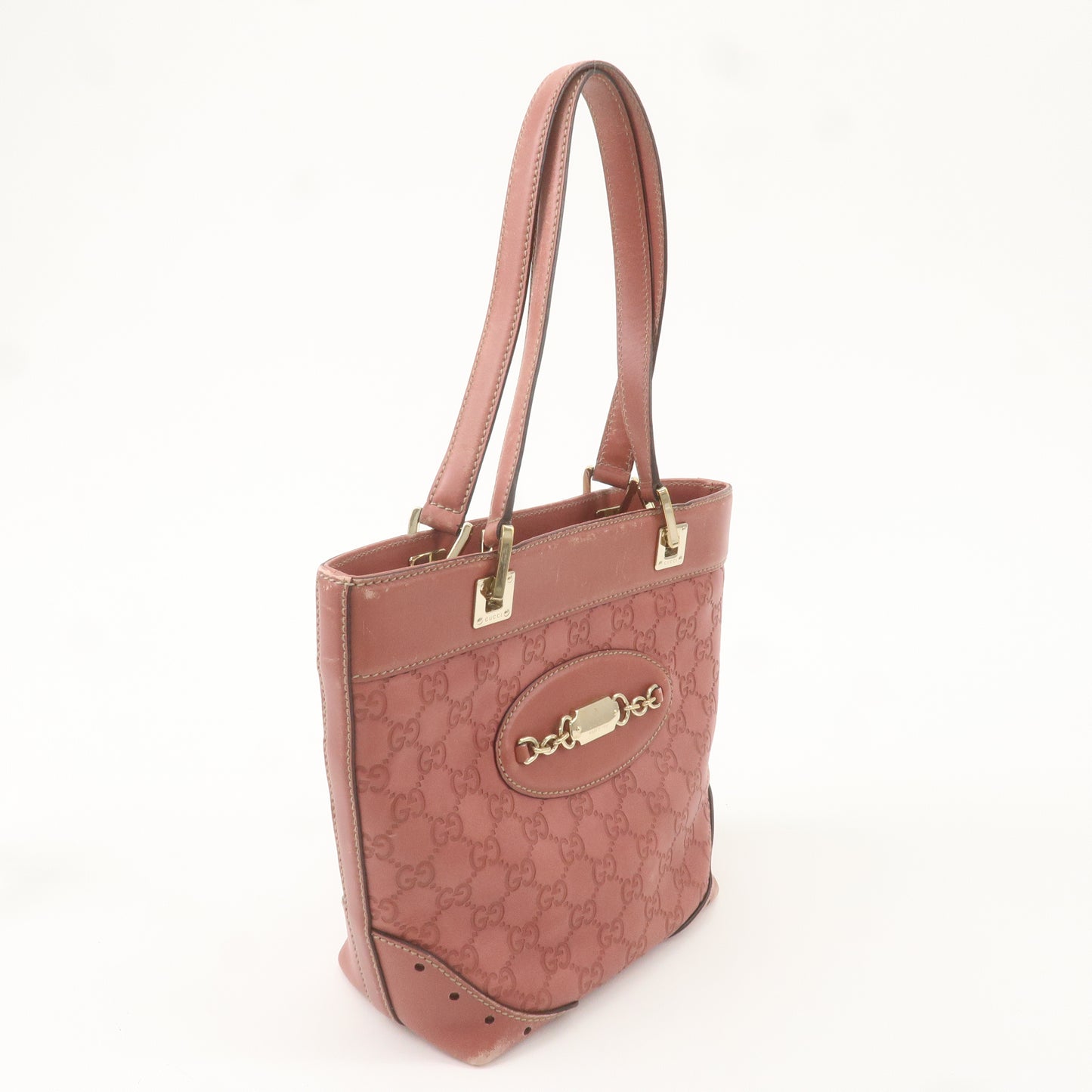 GUCCI Guccissima Leather Shoulder Bag Hand Bag Pink 145994