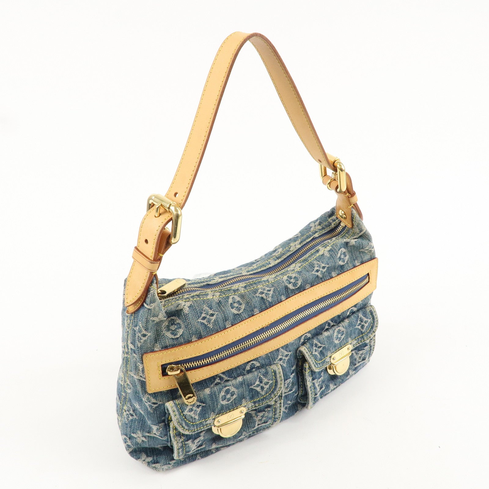 Louis Vuitton Monogram Denim Baggy PM Shoulder Bag M95049